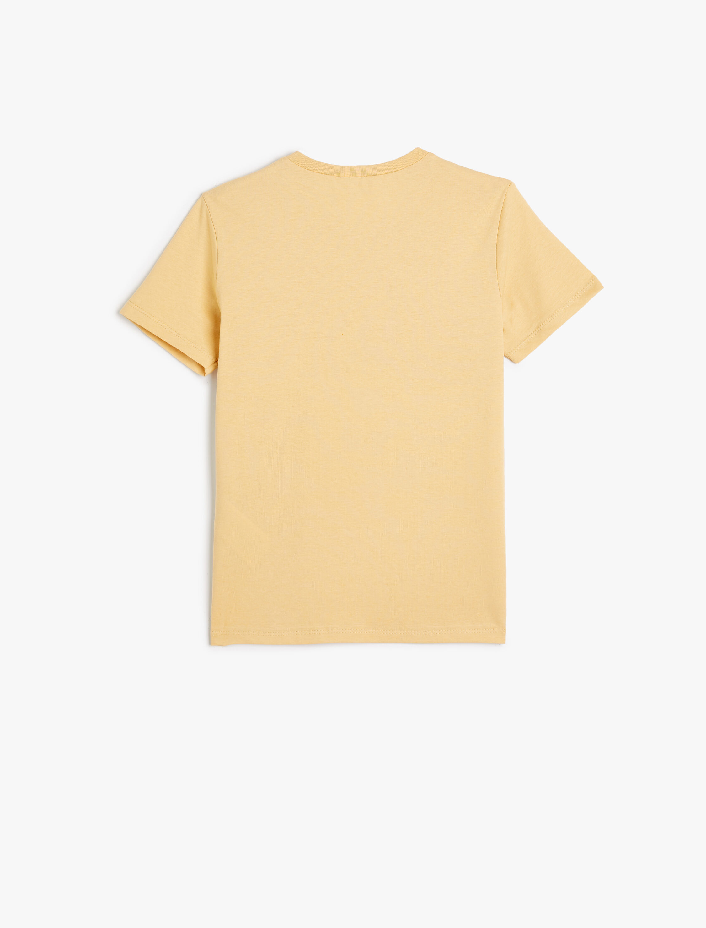  Erkek Çocuk Dinozorlu Tişört Kısa Kollu Pullu Payetli Bisiklet Yaka Pamuklu