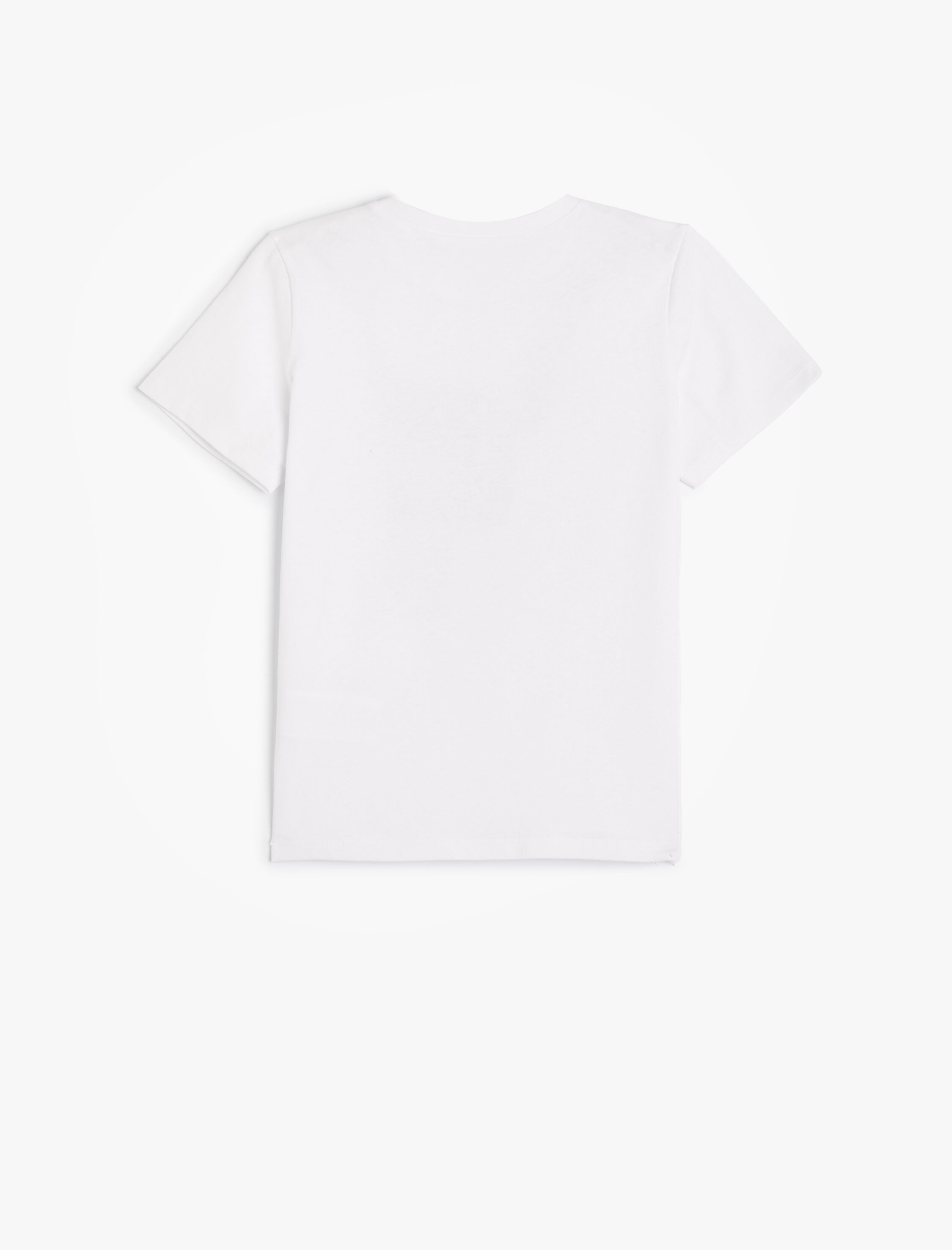  Erkek Çocuk Tişört Baskı Detaylı Kısa Kollu Yuvarlak Yaka Pamuklu