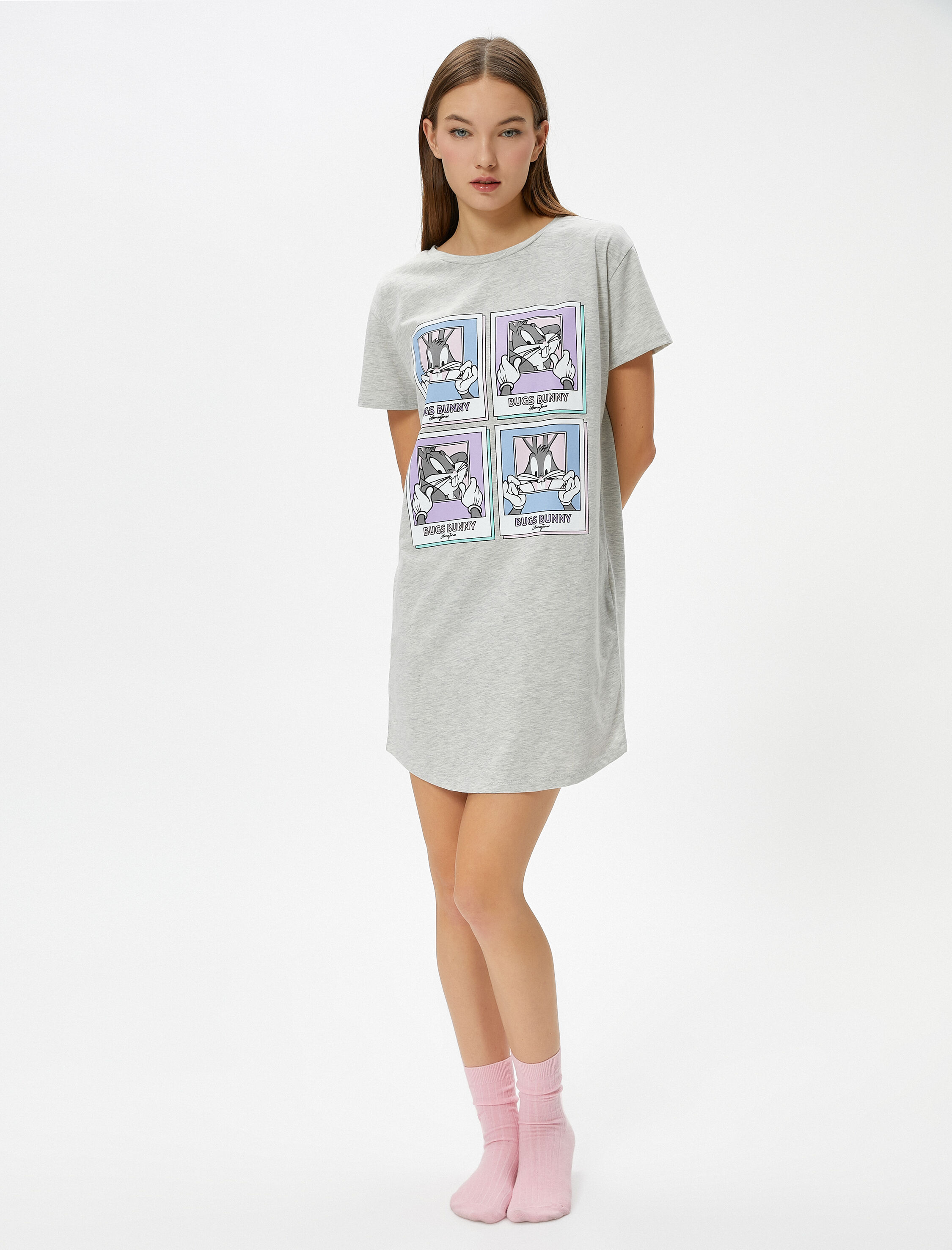   Bugs Bunny Gecelik Kısa Kollu Baskılı Lisanslı