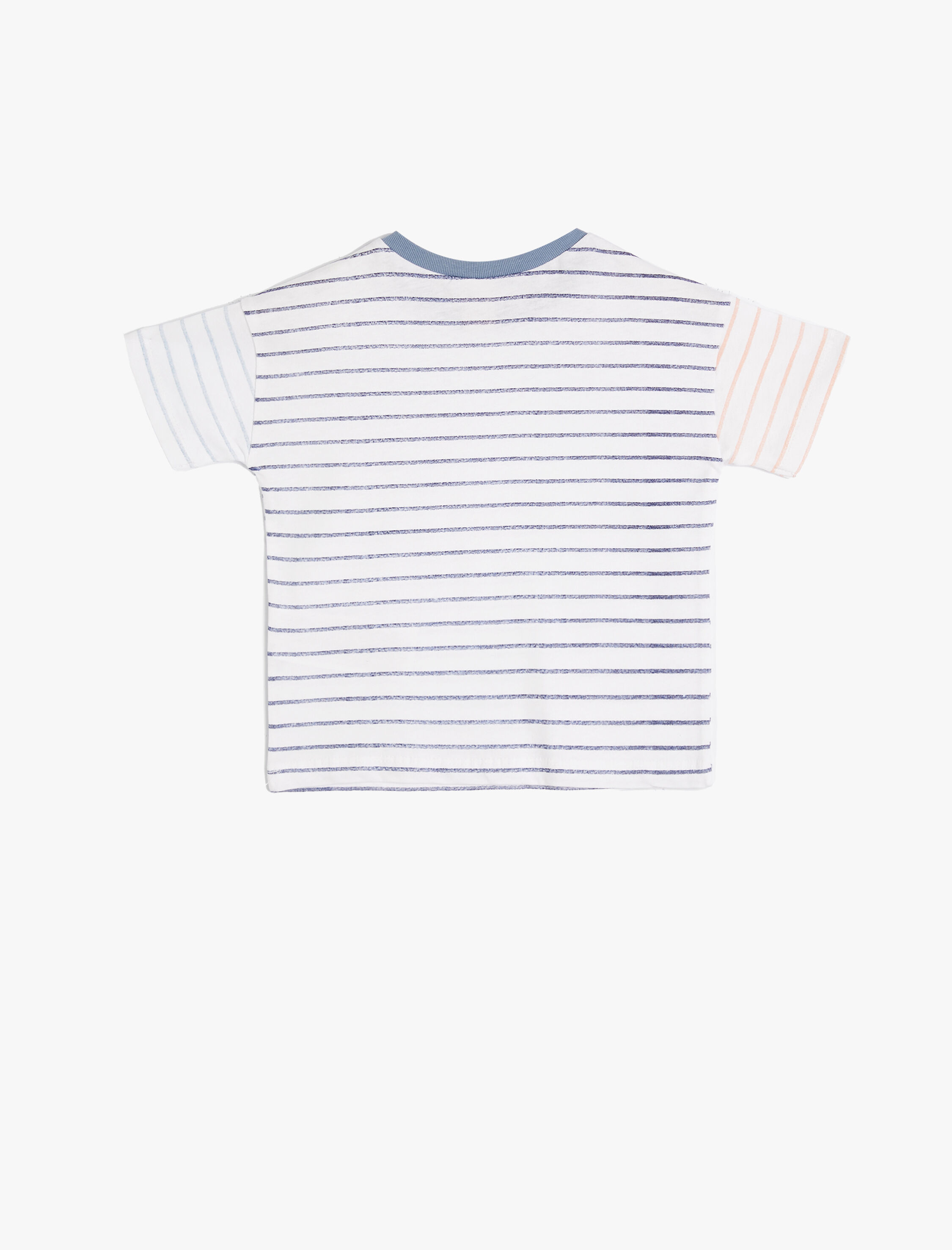  Erkek Bebek Basic Tişört Kısa Kollu Bisiklet Yaka Pamuklu