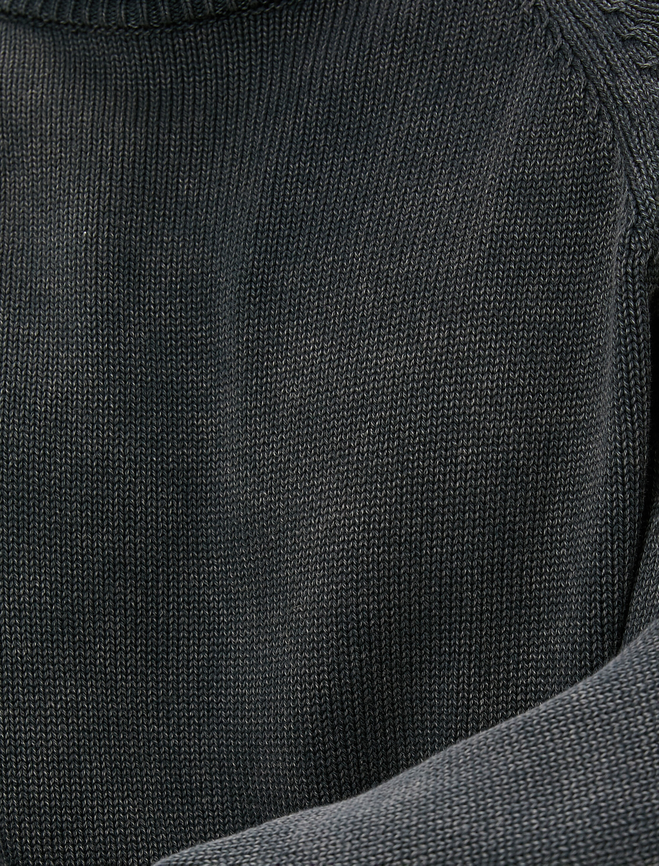   Triko Kazak Yıkamalı Bisiklet Yaka Dikiş Detaylı Pamuklu