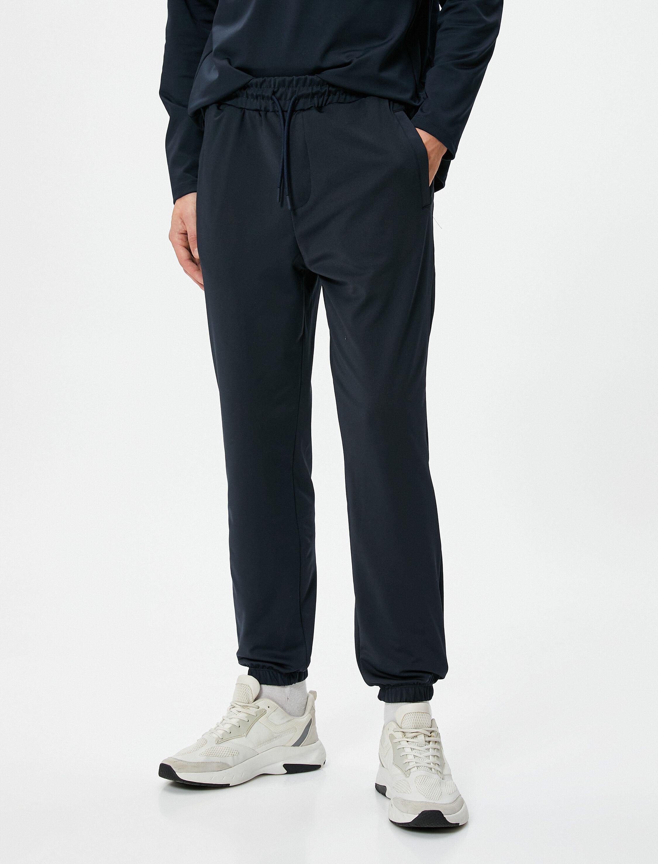   Jogger Eşofman Altı Beli Bağcıklı Cep Detaylı