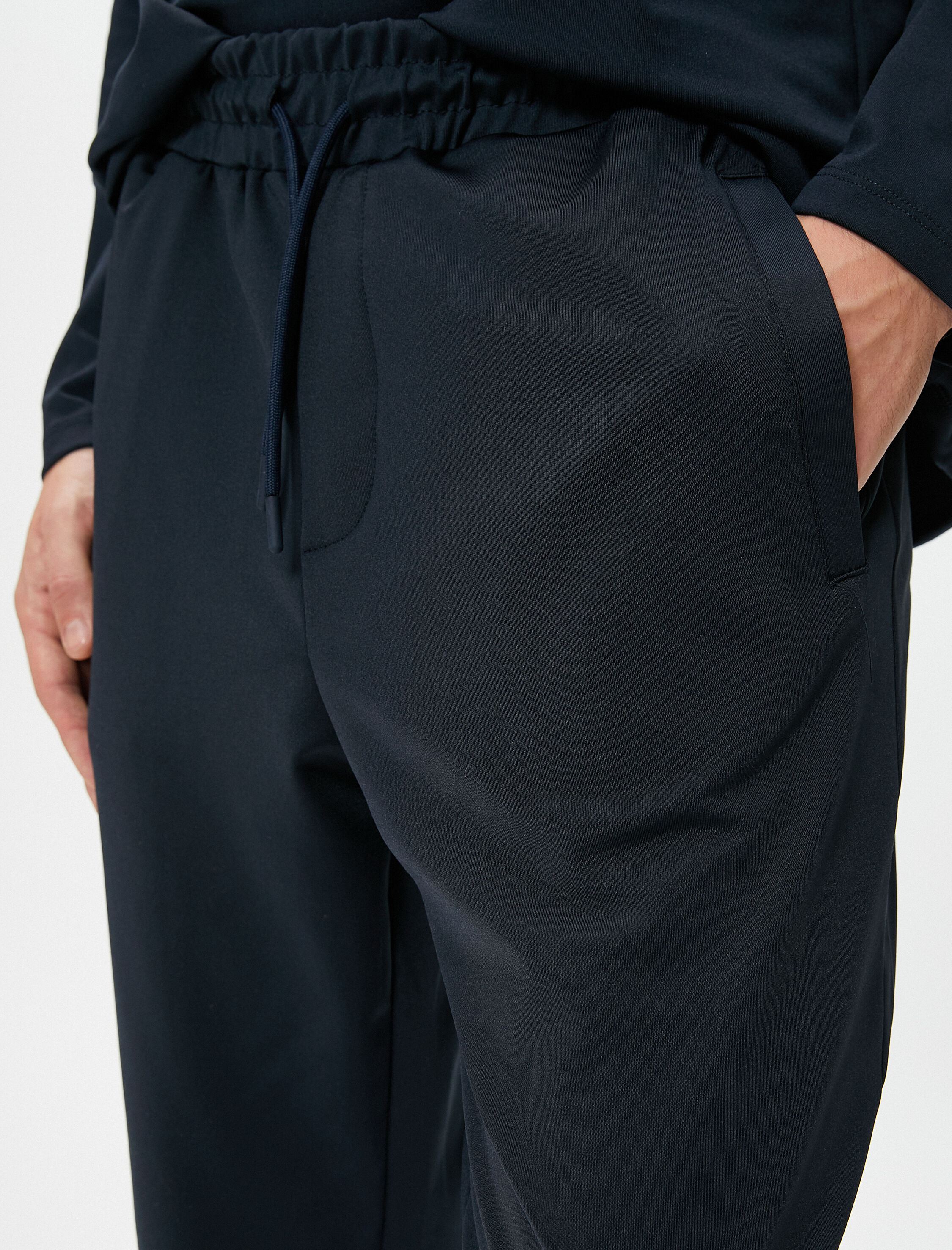   Jogger Eşofman Altı Beli Bağcıklı Cep Detaylı