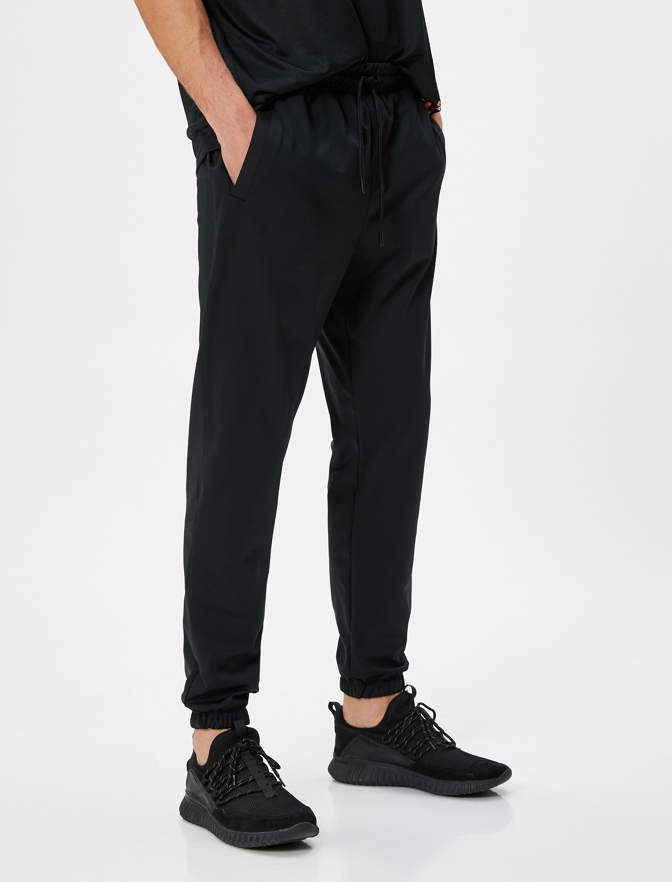   Jogger Eşofman Altı Beli Bağcıklı Cep Detaylı