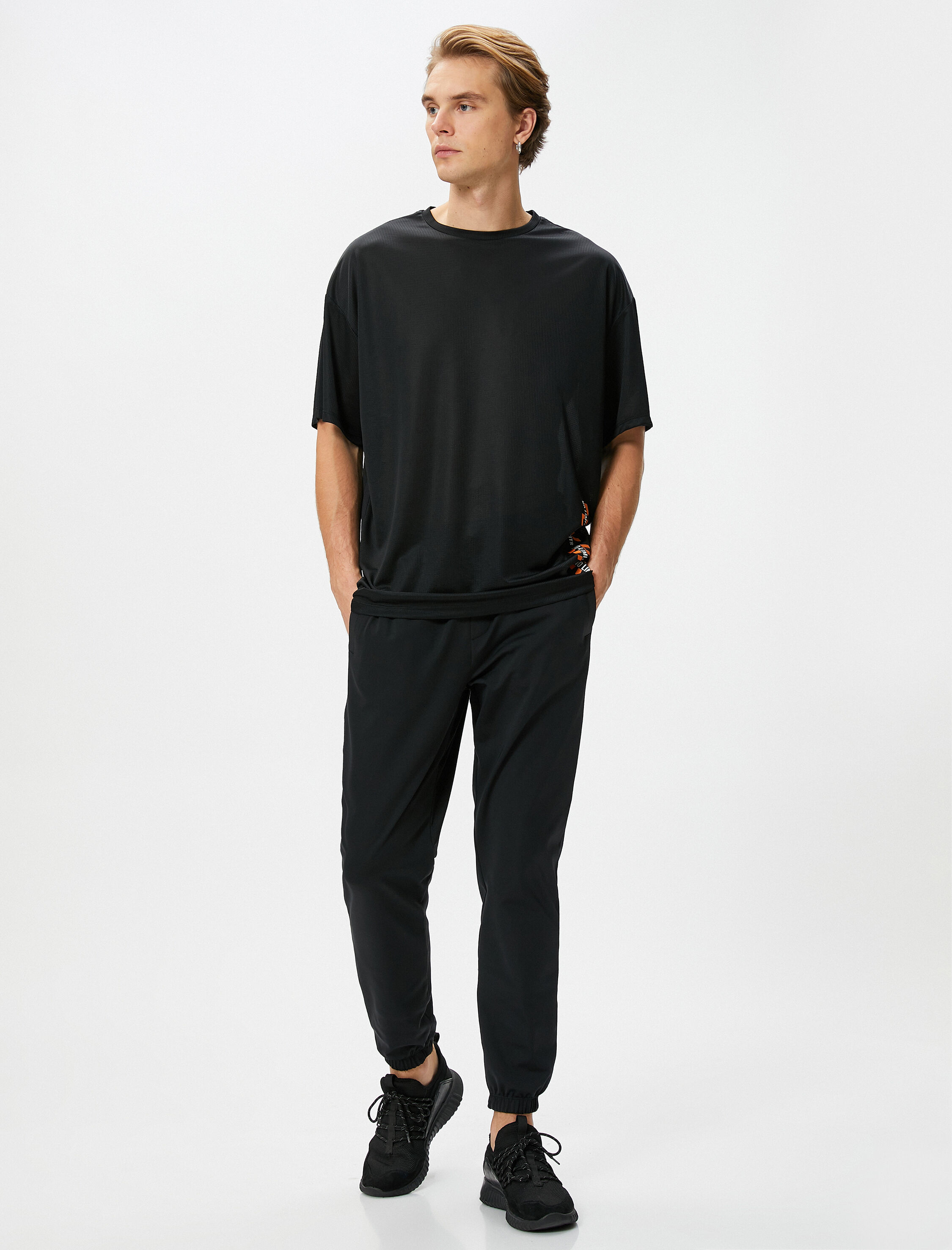   Jogger Eşofman Altı Beli Bağcıklı Cep Detaylı