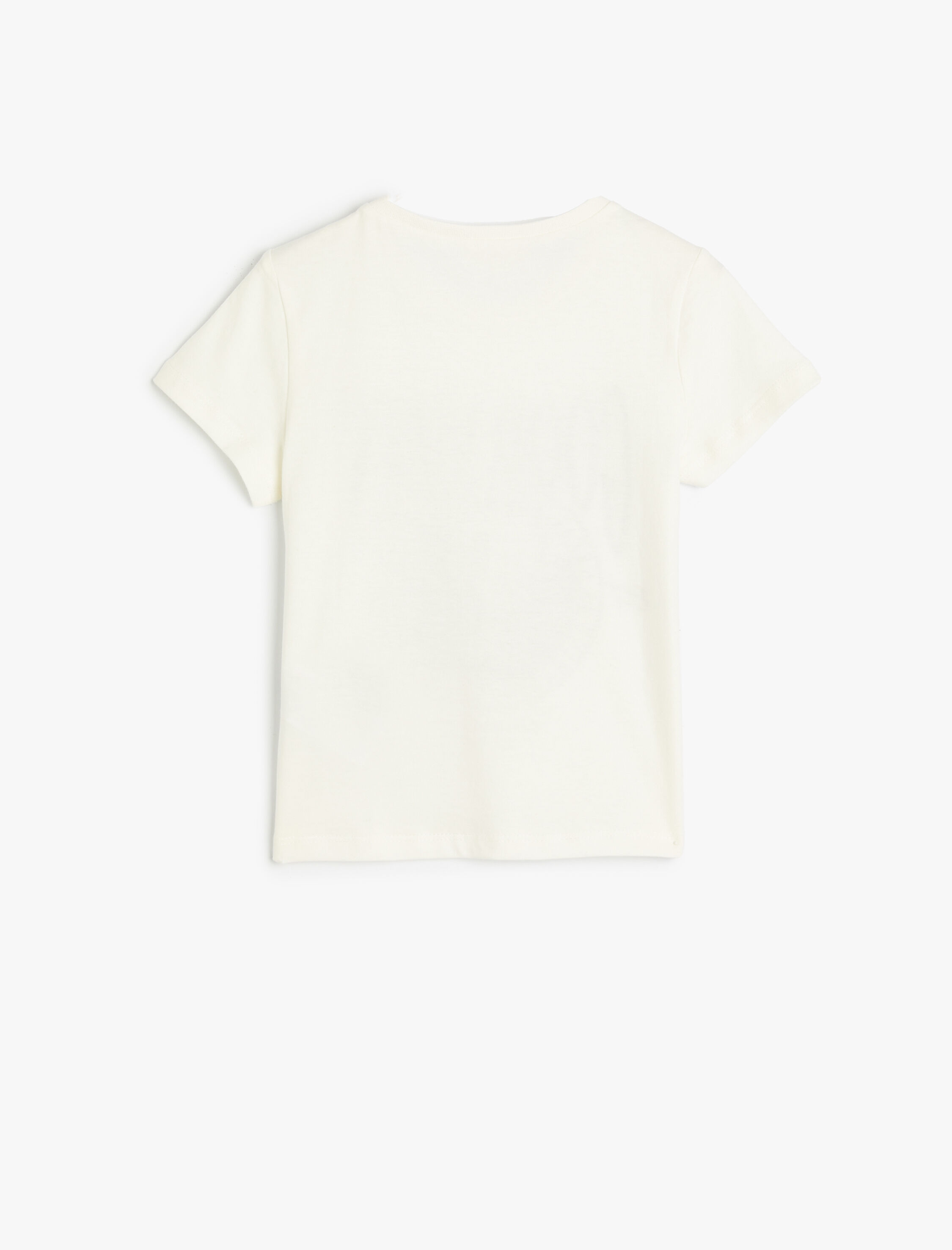  Kız Çocuk Tişört Kısa Kollu Bisiklet Yaka Şehir Baskılı Pamuklu