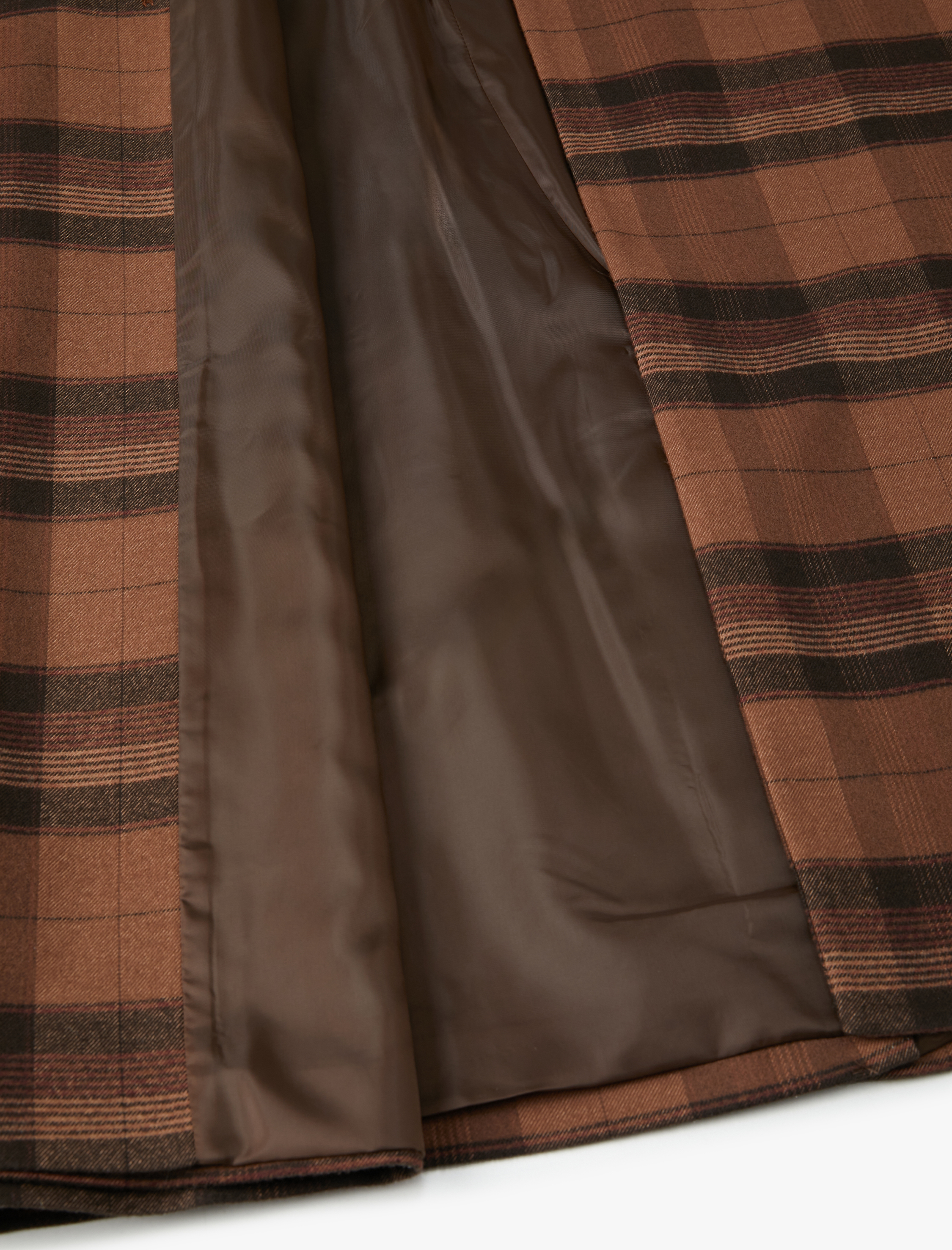   Oversize Kaşe Kaban Uzun Kruvaze Düğmeli Cepli