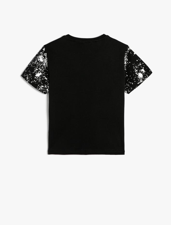 Erkek Çocuk Batman Tişört Lisanslı Kısa Kollu Bisiklet Yaka Pamuklu