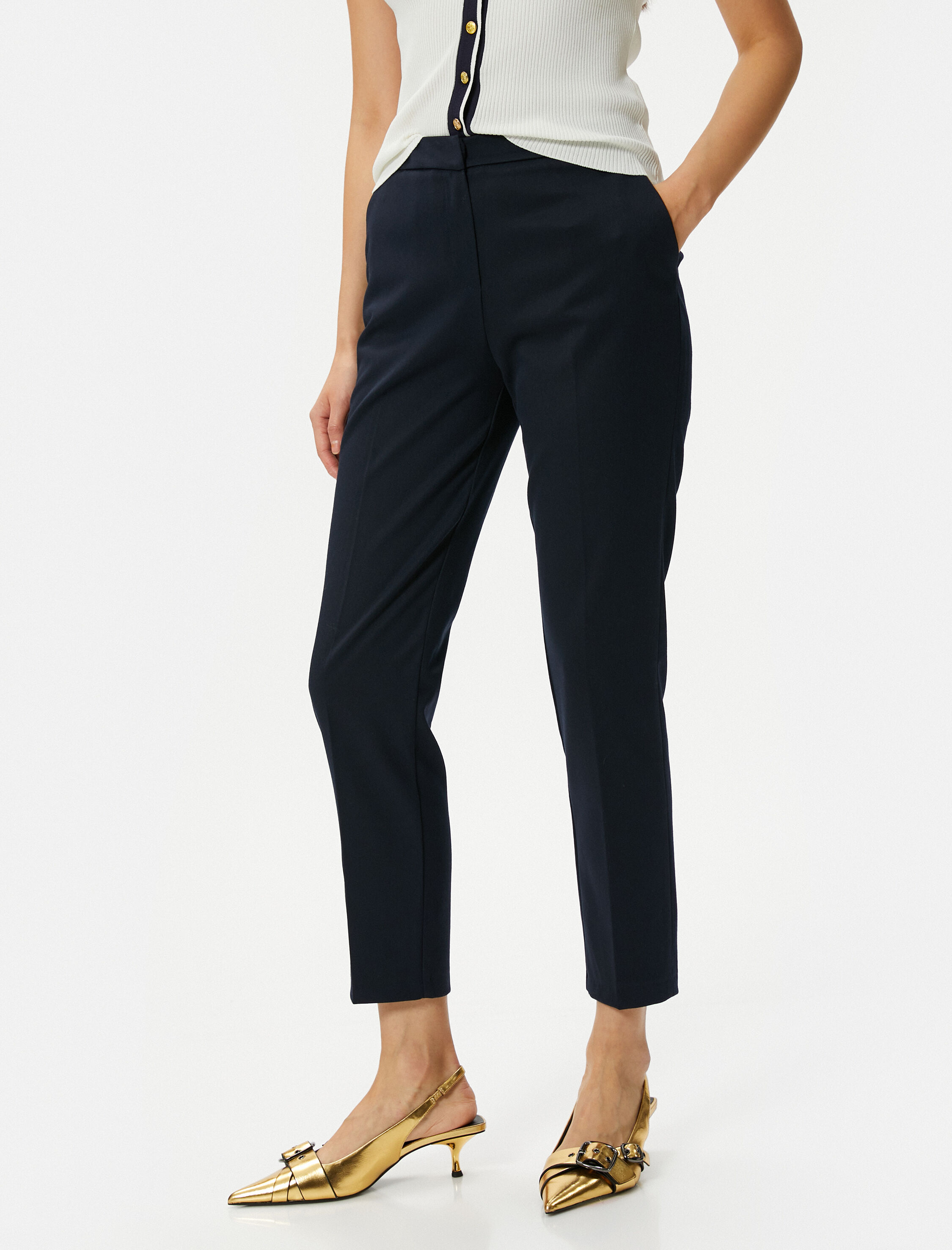   Cigarette Pantolon Cep Detaylı Klasik