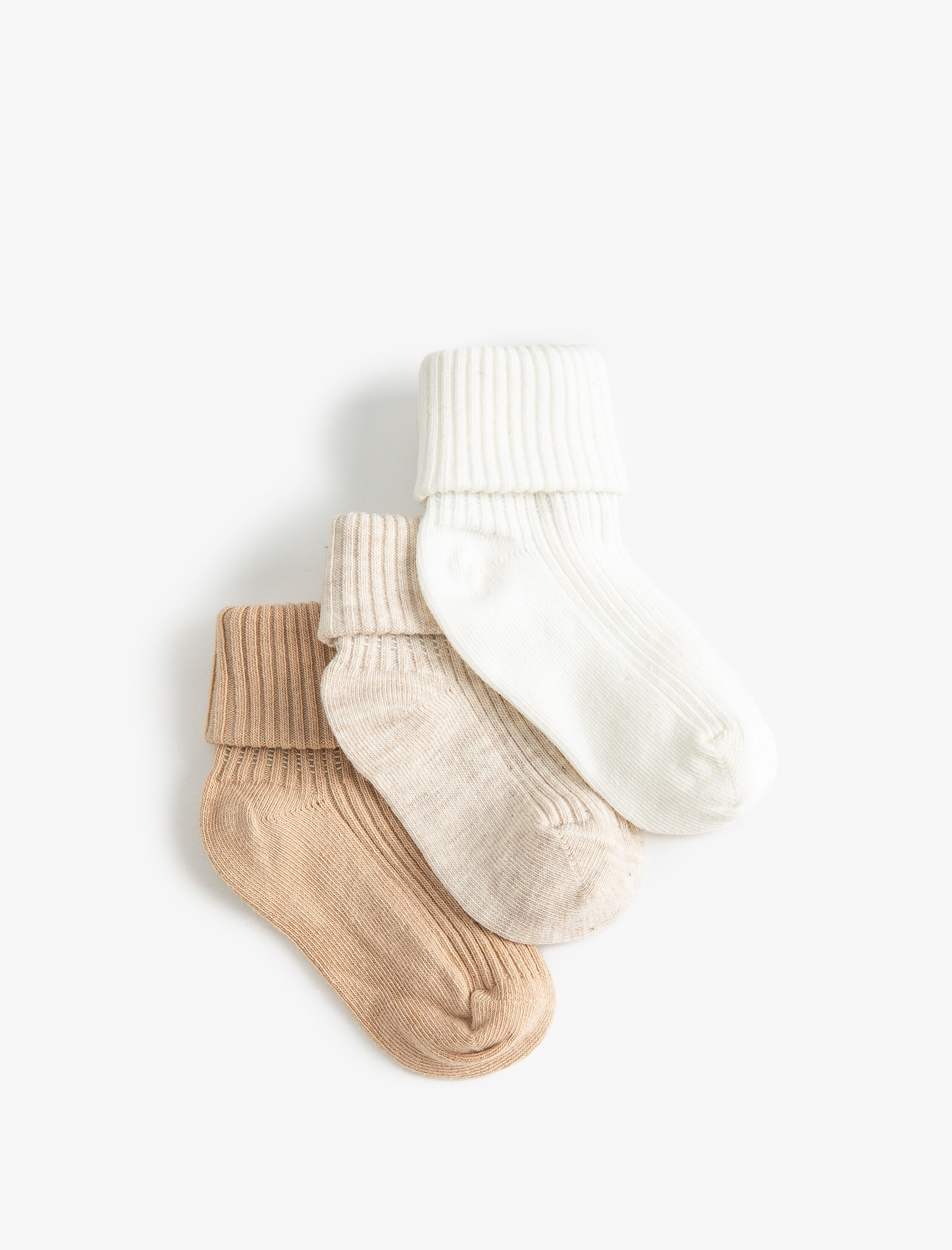  Erkek Bebek 3'lü Renkli Çorap Seti Pamuklu