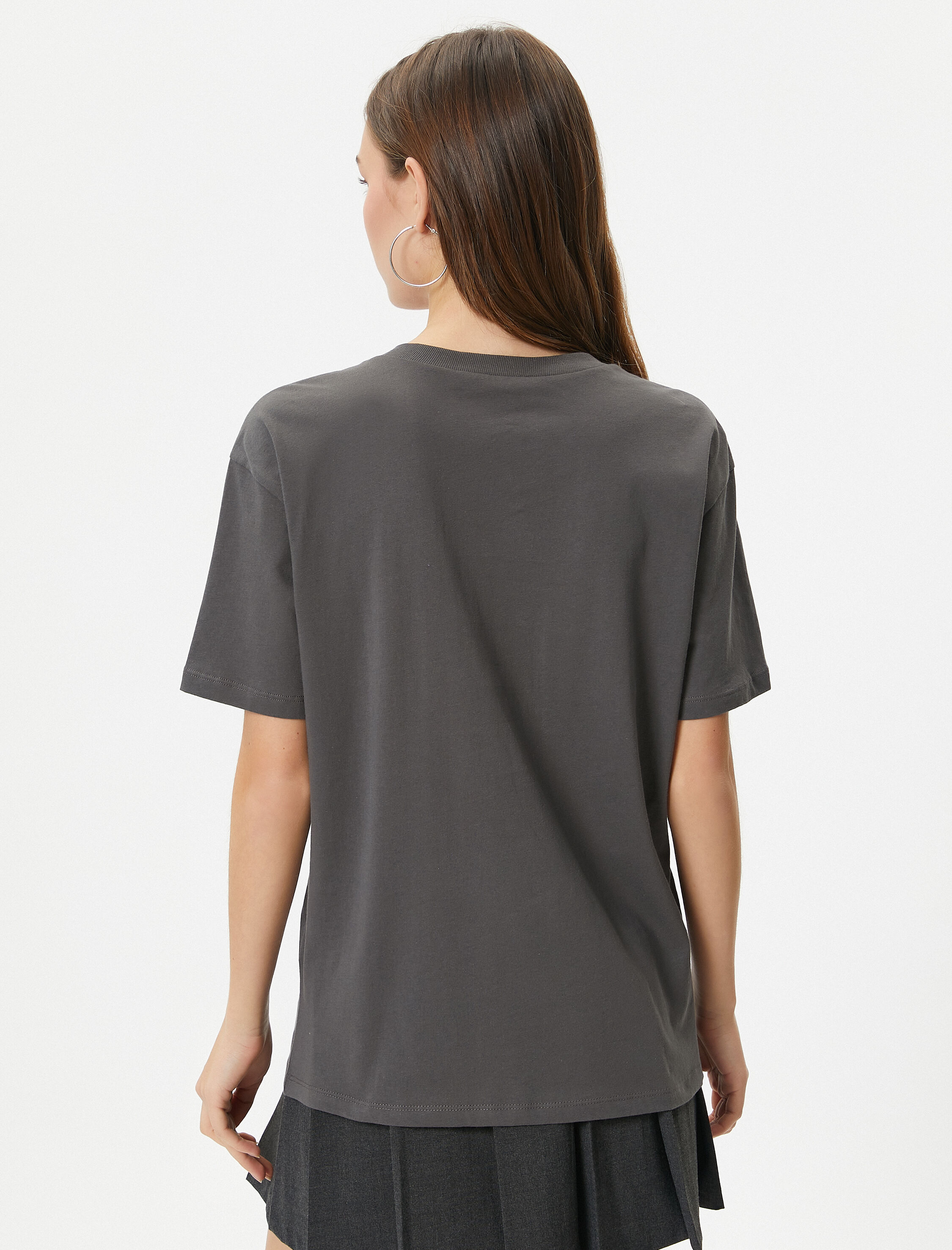   Kolej Tişört Kısa Kollu Bisiklet Yaka Pamuklu