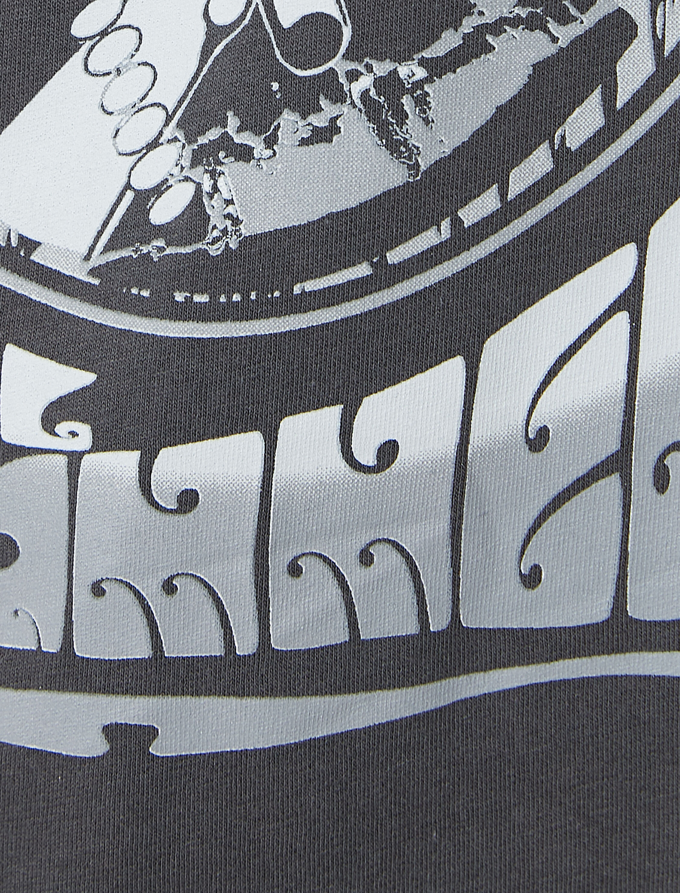   Müzik Temalı Baskılı Tişört Kısa Kollu Bisiklet Yaka Pamuklu