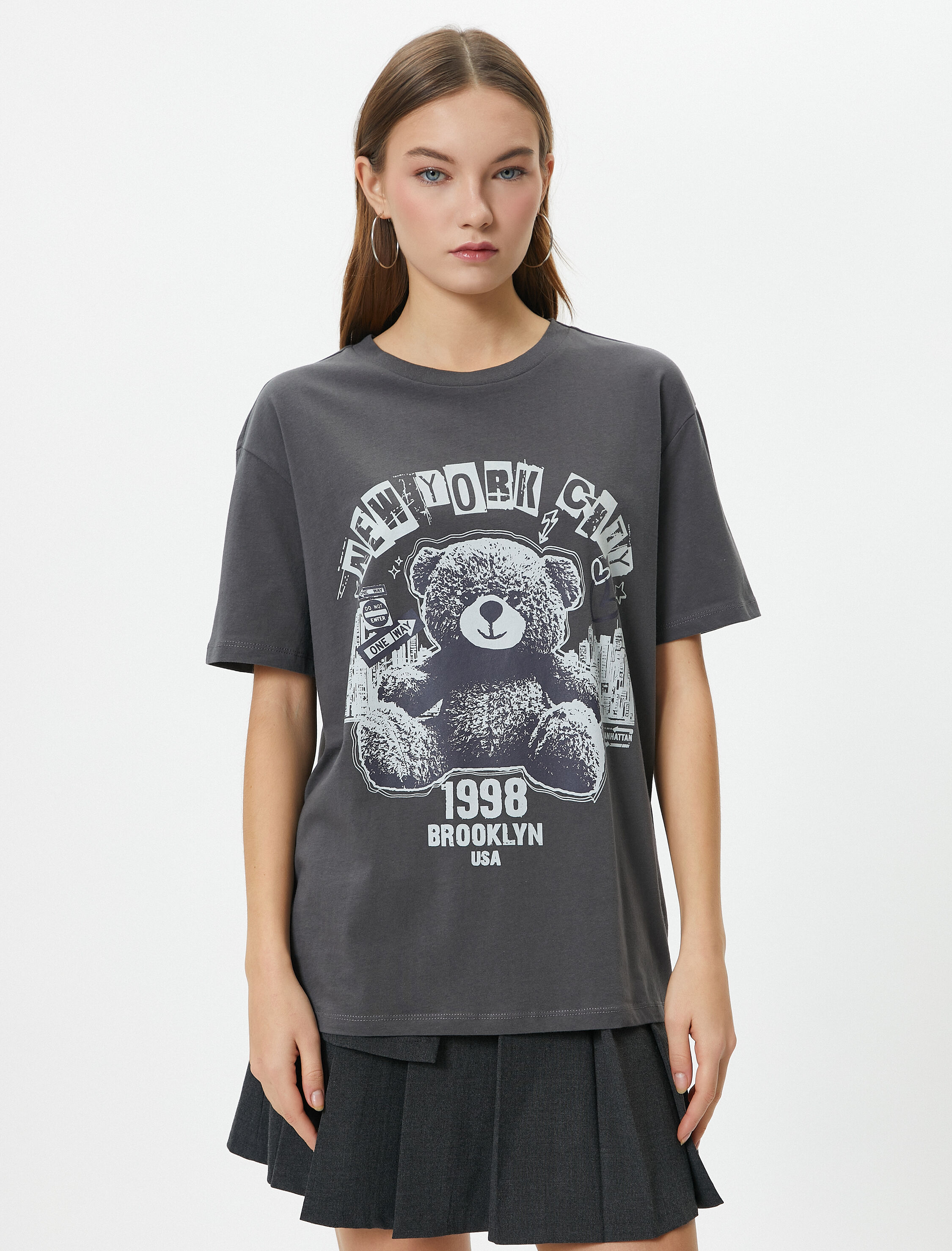   Kolej Tişört Kısa Kollu Bisiklet Yaka Pamuklu