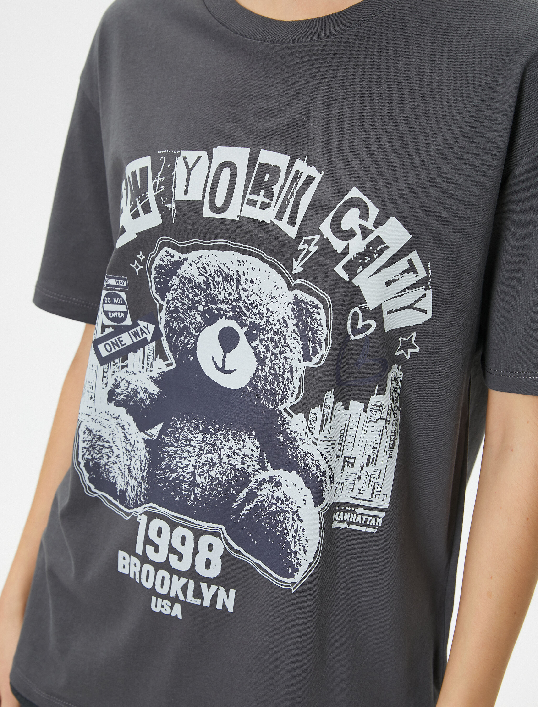   Kolej Tişört Kısa Kollu Bisiklet Yaka Pamuklu