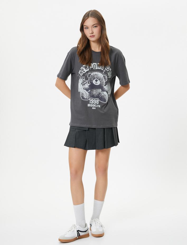  Kolej Tişört Kısa Kollu Bisiklet Yaka Pamuklu