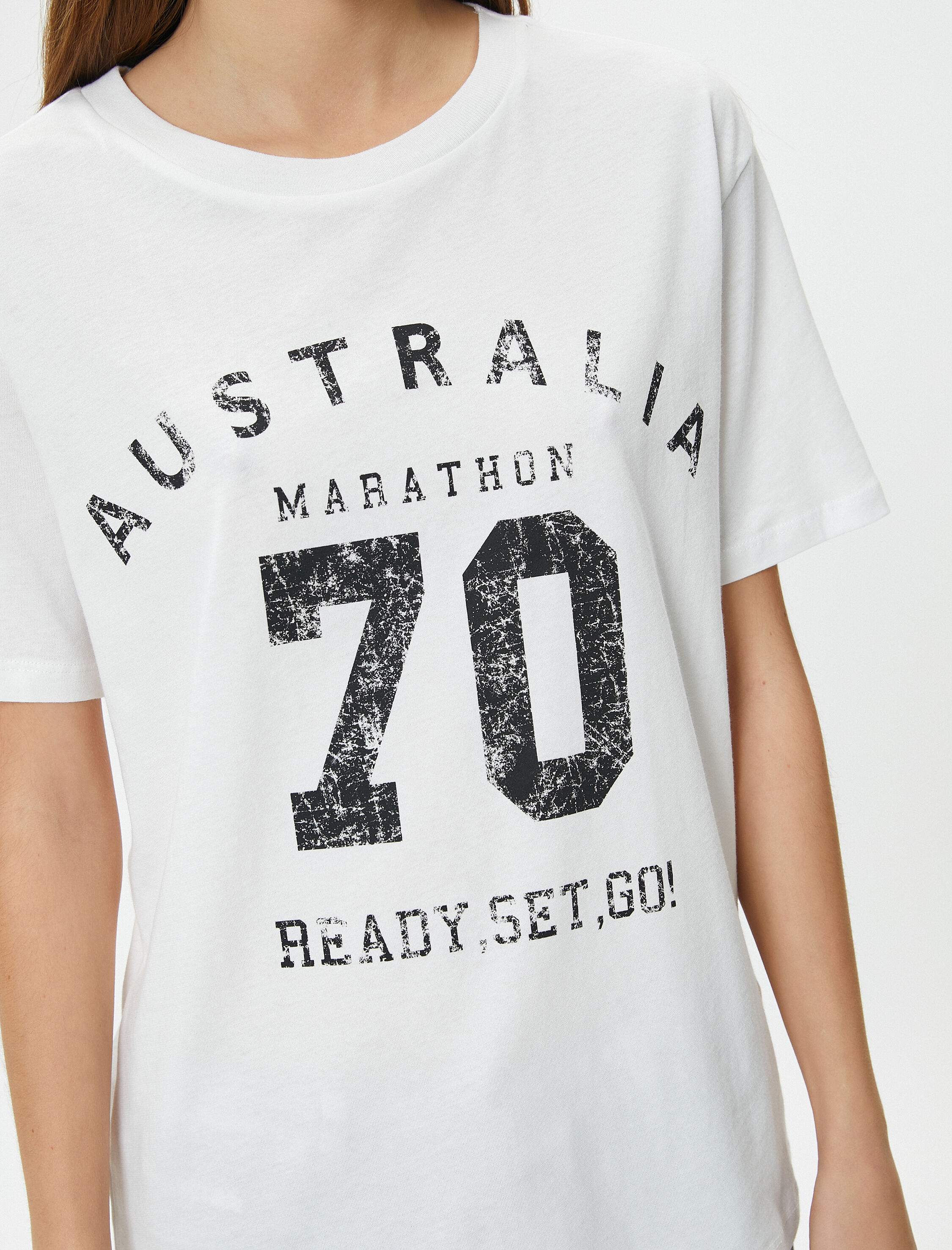   Kolej Tişört Kısa Kollu Bisiklet Yaka Pamuklu