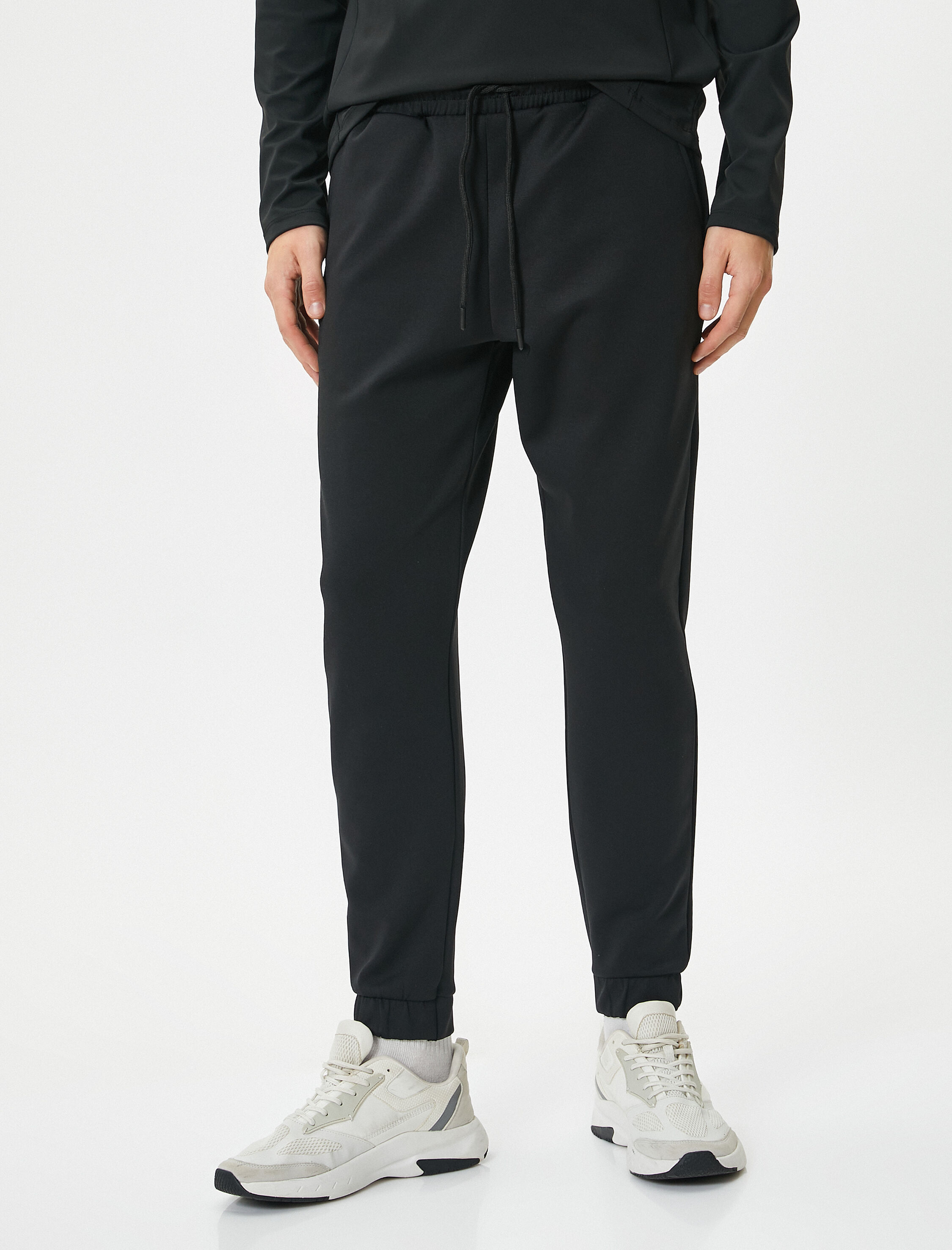   Jogger Eşofman Altı Dikiş Detaylı Beli Bağcıklı Cepli