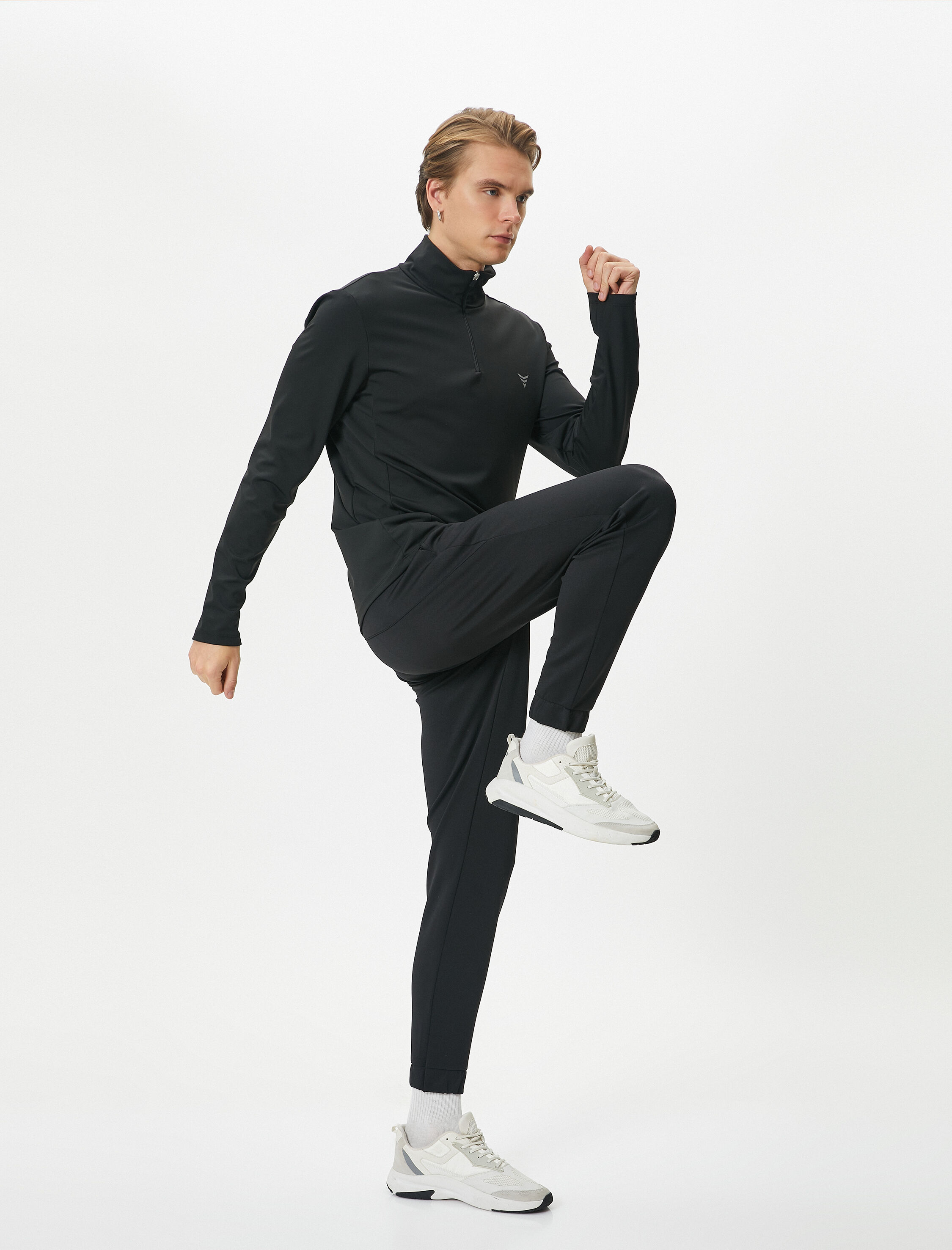   Jogger Eşofman Altı Dikiş Detaylı Beli Bağcıklı Cepli