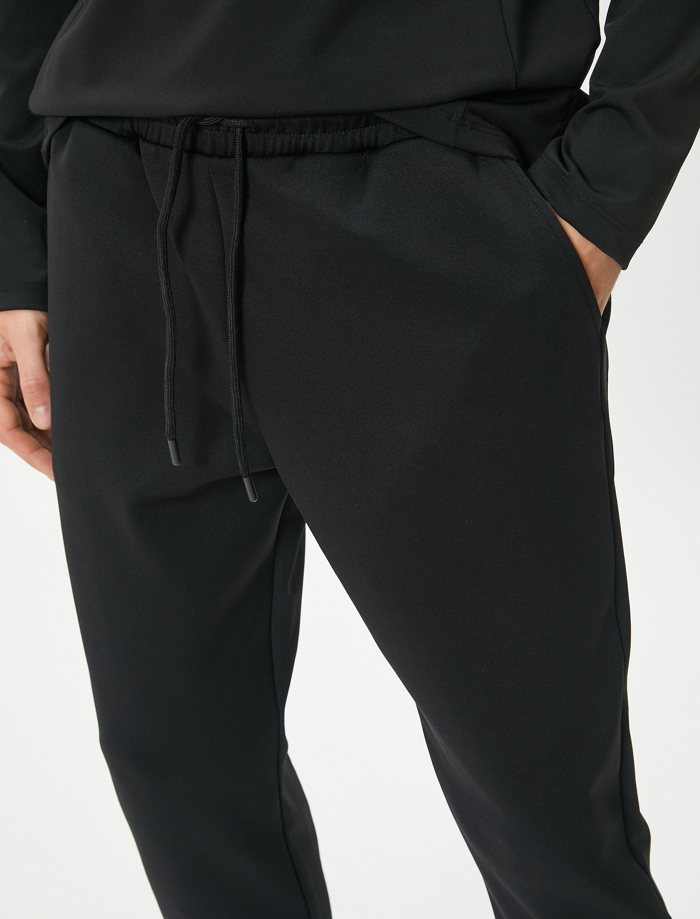   Jogger Eşofman Altı Dikiş Detaylı Beli Bağcıklı Cepli