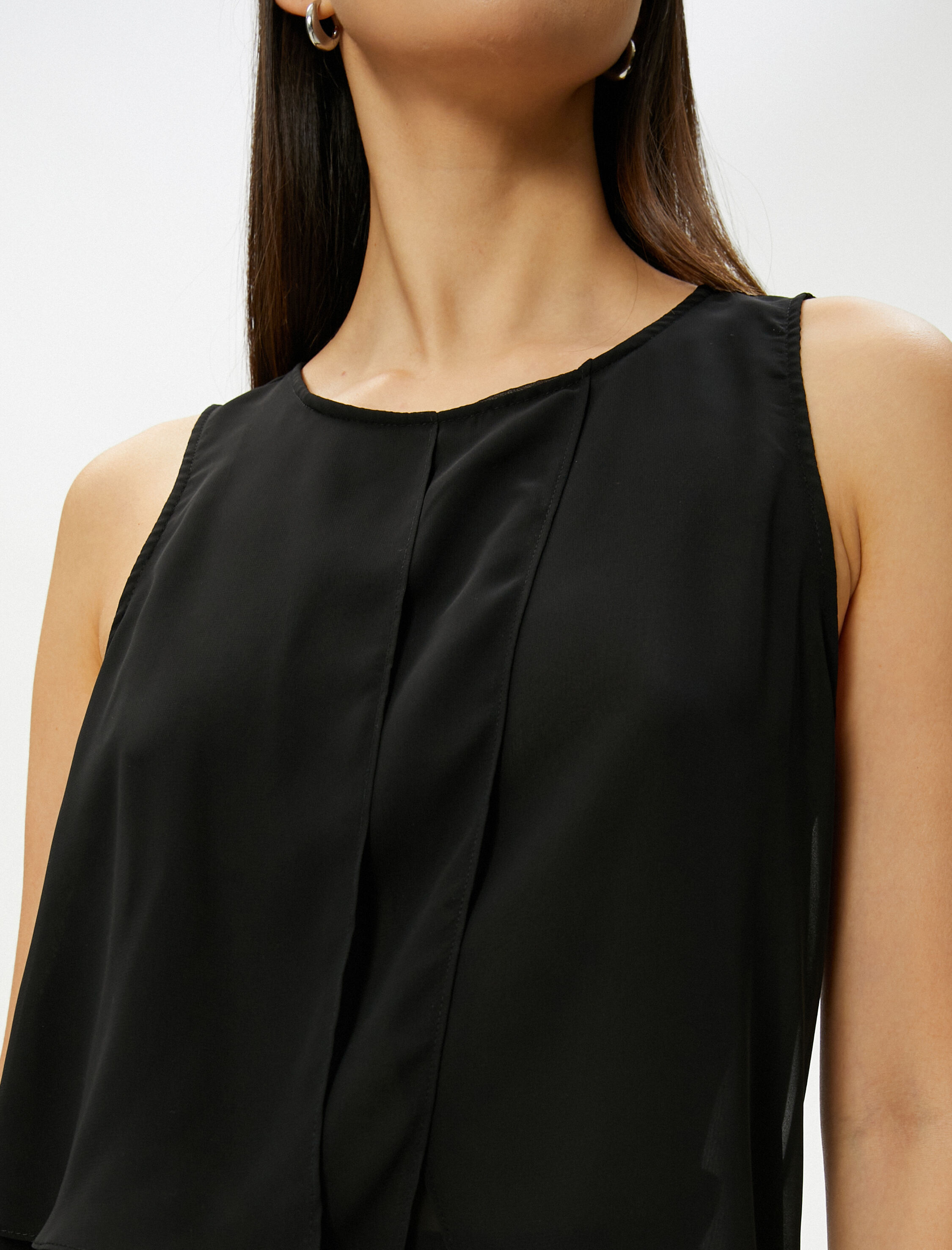   Kolsuz Bluz Asimetrik Kesim