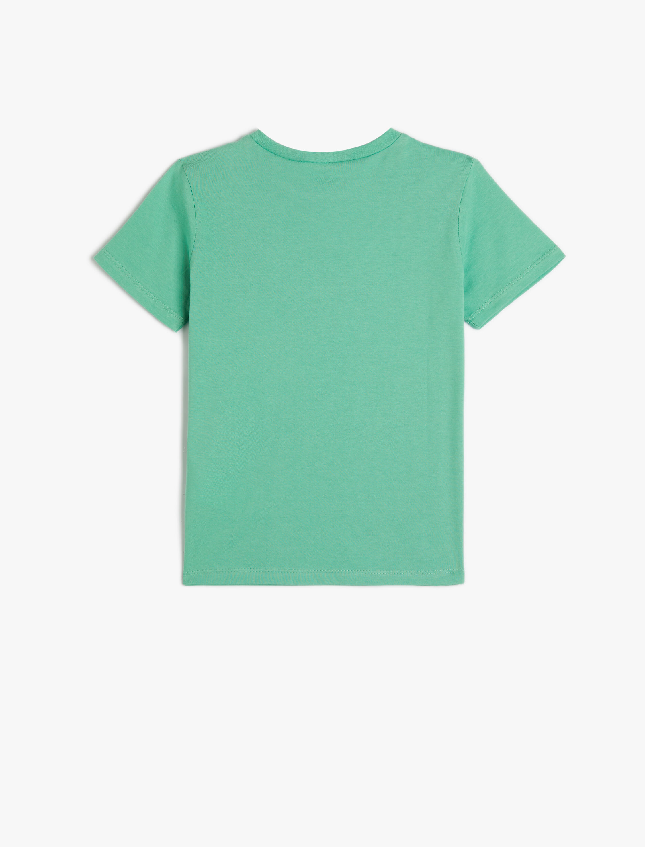  Erkek Çocuk Basic Tişört Kısa Kollu Bisiklet Yaka Pamuklu