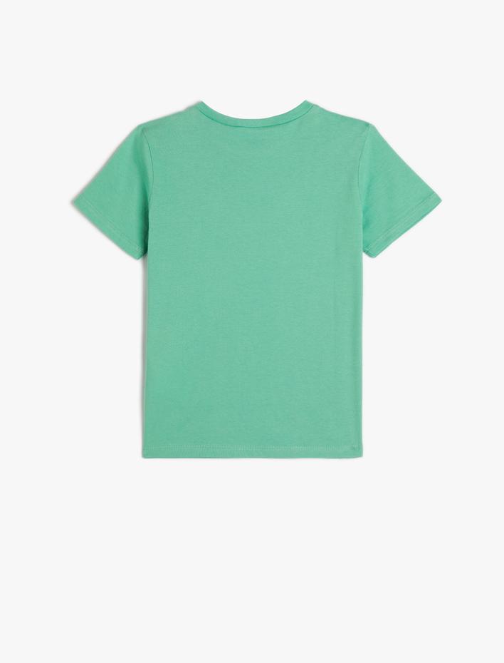 Erkek Çocuk Basic Tişört Kısa Kollu Bisiklet Yaka Pamuklu