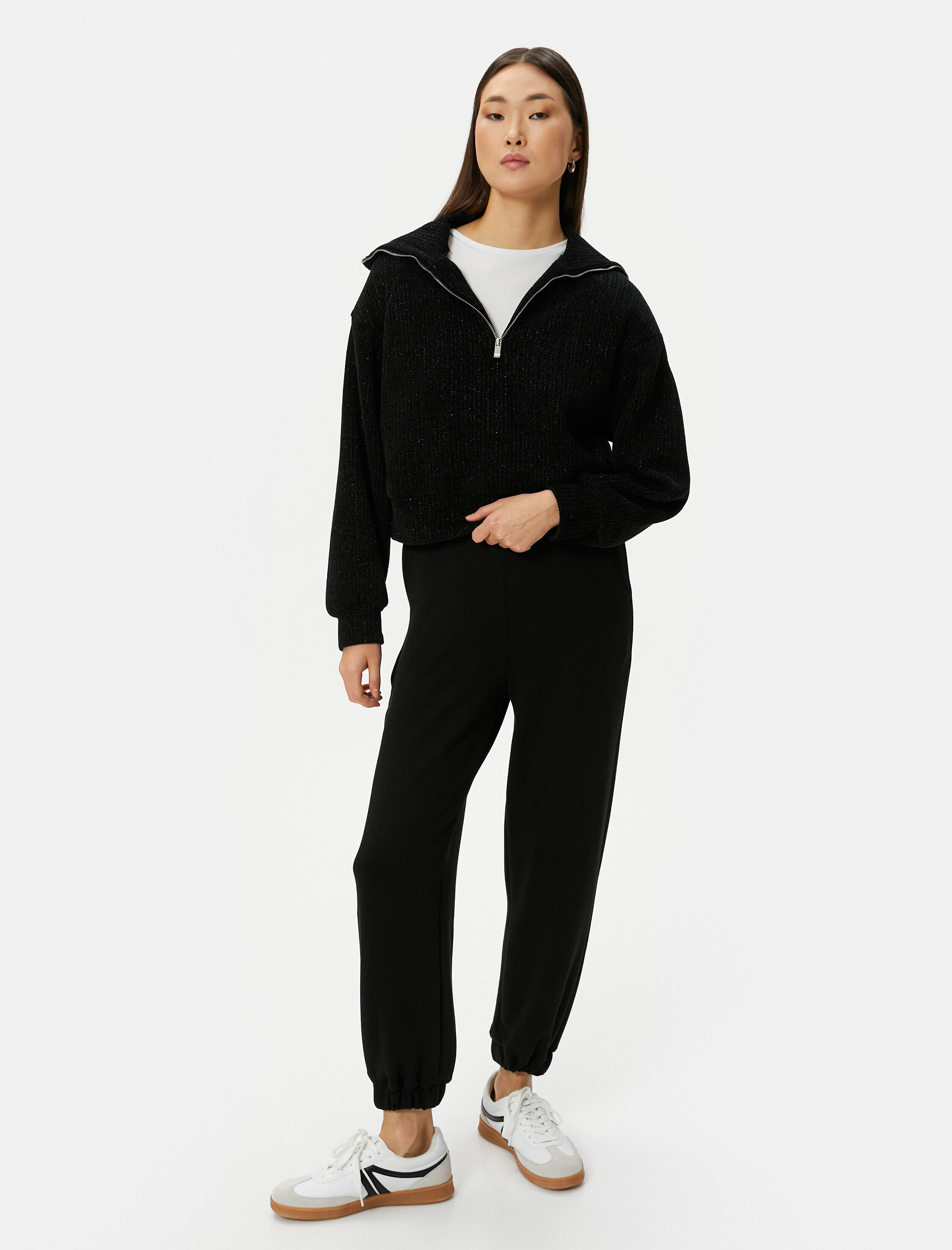   Jogger Eşofman Altı Beli Lastikli Cep Detaylı