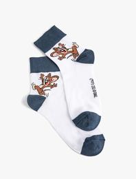 Tom ve Jerry Soket Çorap Lisanslı Desenli