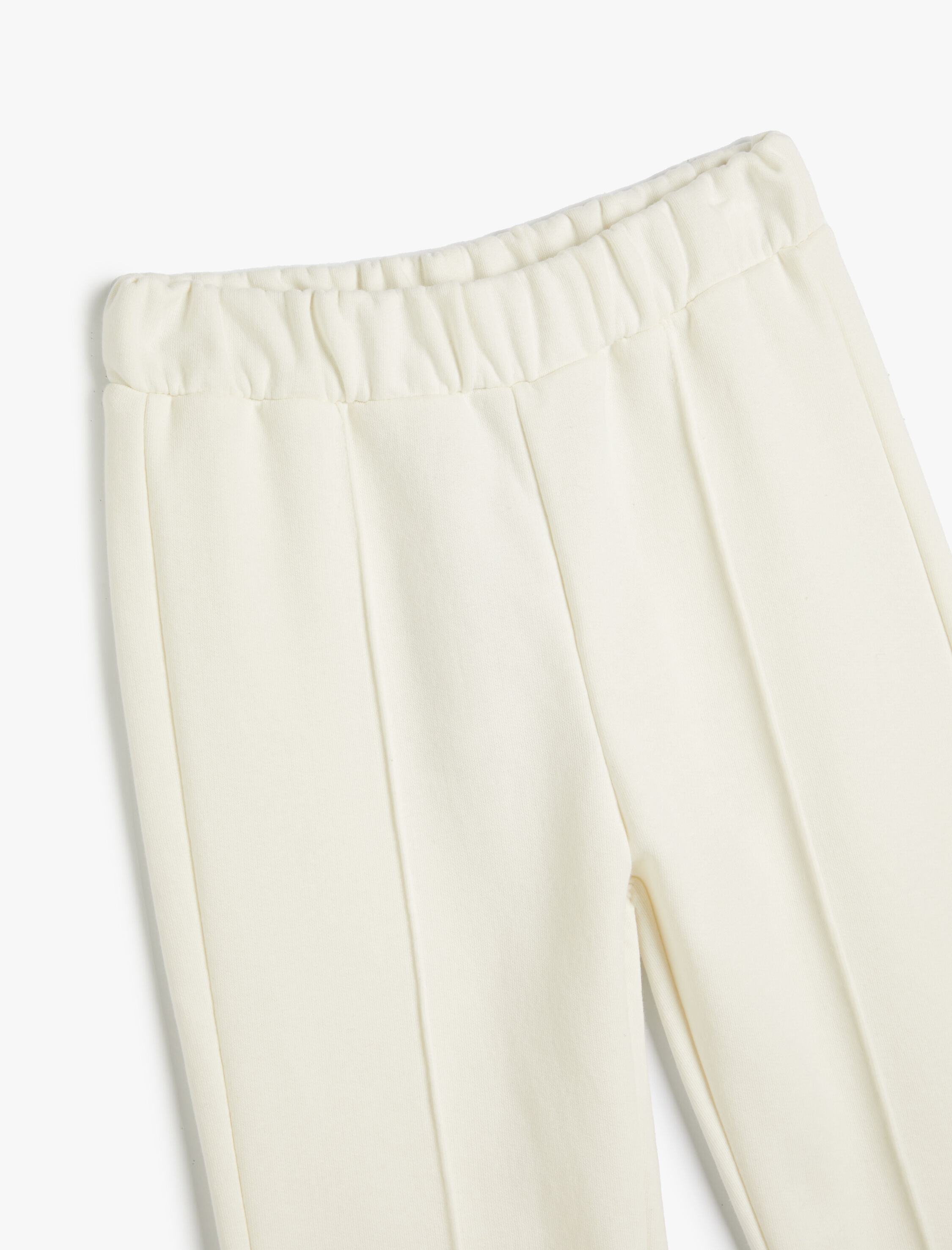  Kız Çocuk Basic Jogger Eşofman Altı Nervürlü Beli Lastikli Cepli