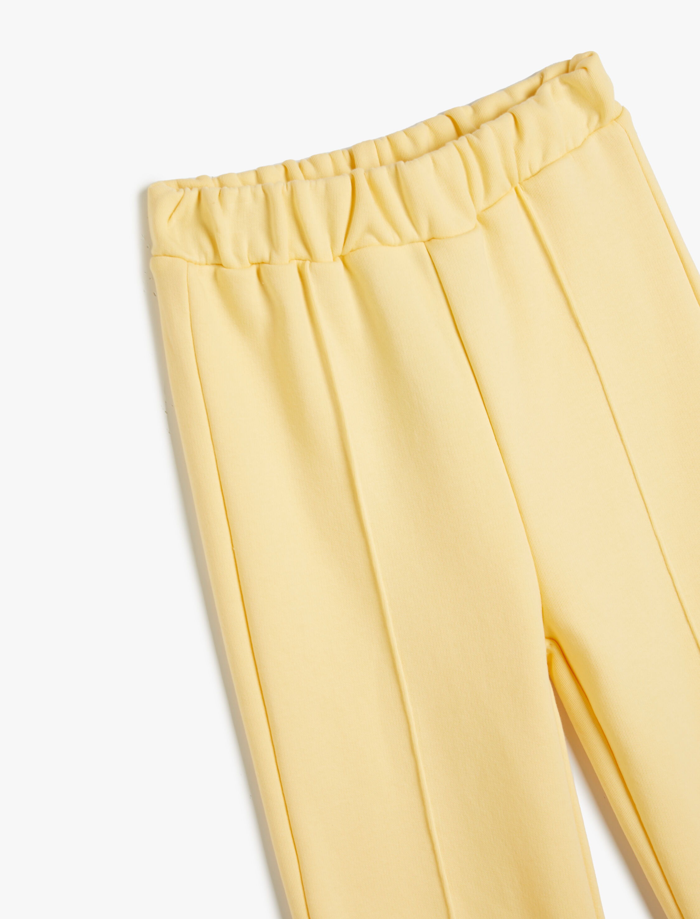 Kız Çocuk Basic Jogger Eşofman Altı Nervürlü Beli Lastikli Cepli Şardonlu