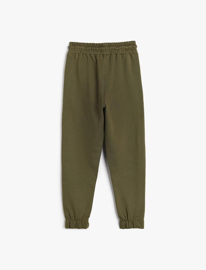 Erkek Çocuk Jogger Eşofman Altı Cepli Beli Bağlamalı Şardonlu Pamuklu
