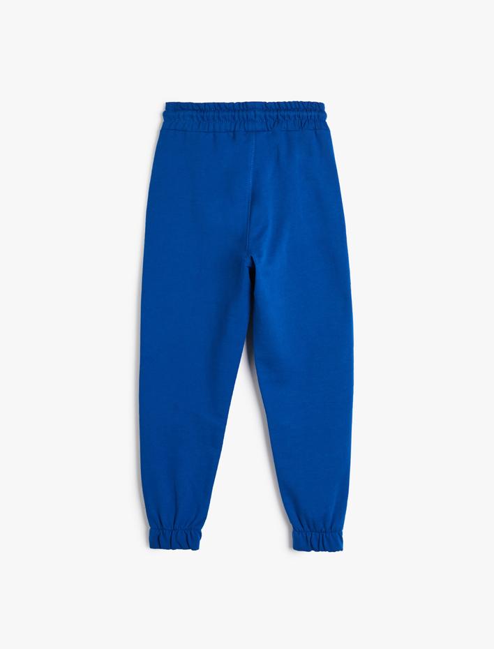 Erkek Çocuk Jogger Eşofman Altı Cepli Beli Bağlamalı Şardonlu Pamuklu