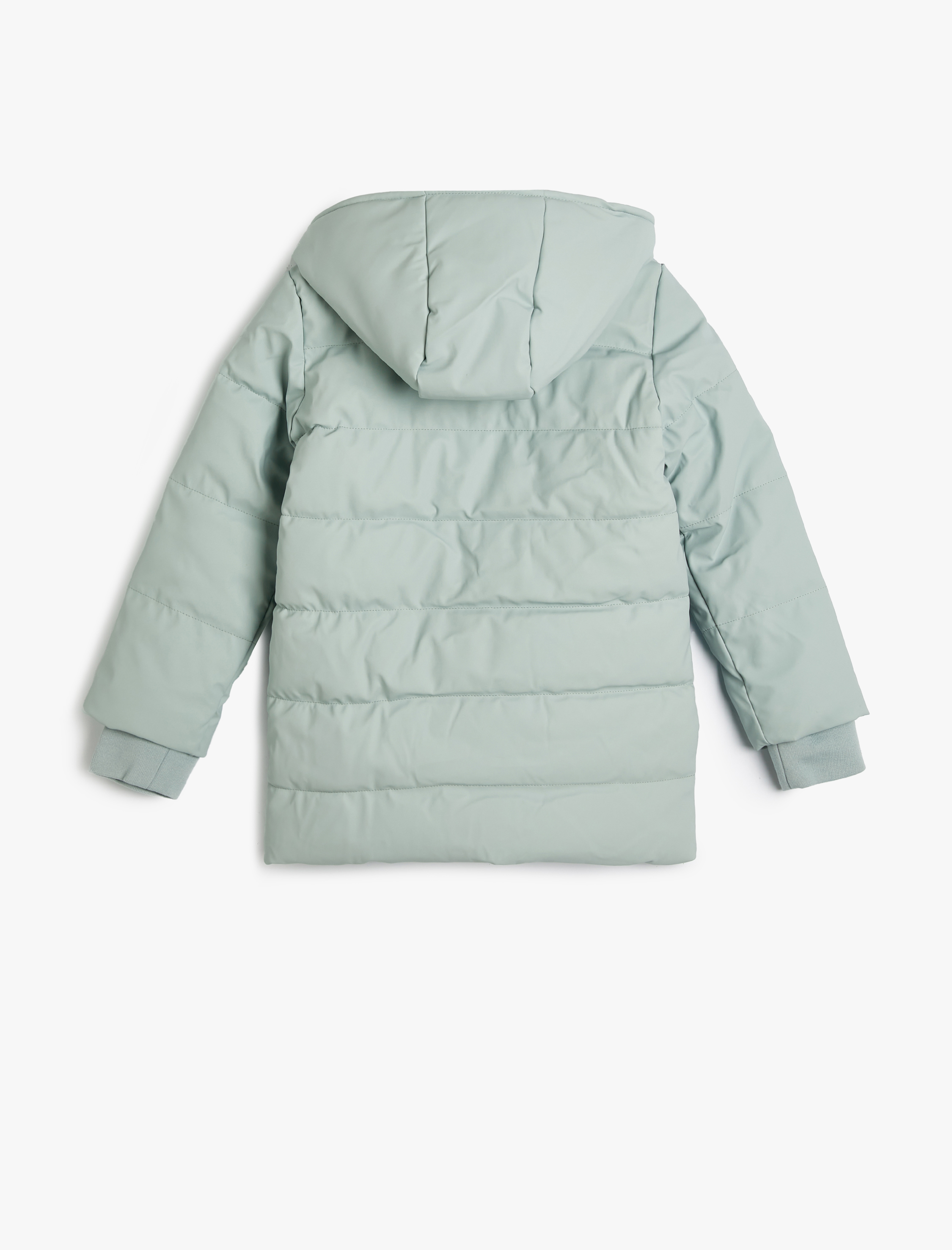  Kız Çocuk Oversize Şişme Mont Fermuar Kapamalı Manşetleri Lastikli