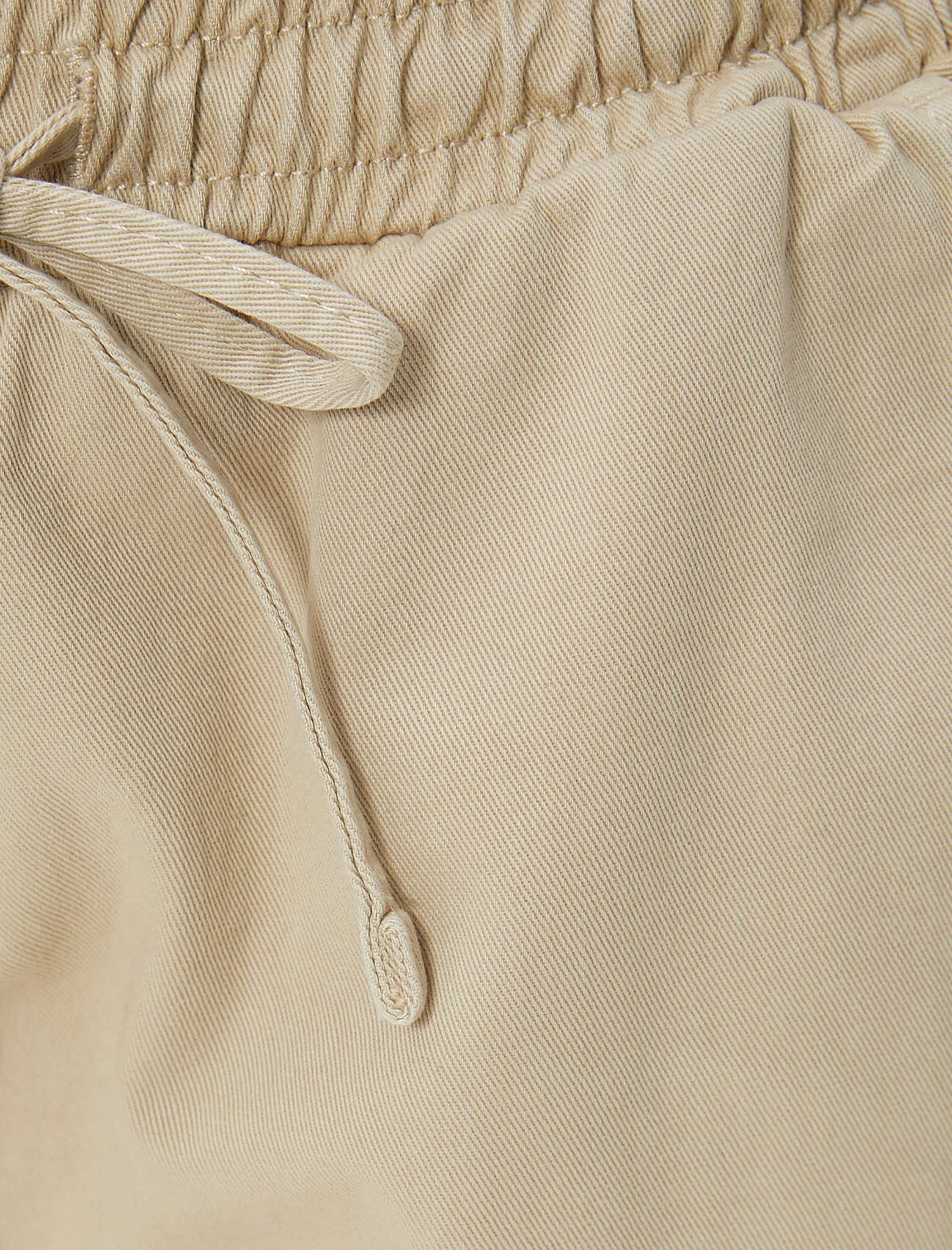   Kargo Jogger Pantolon Rahat Kalıp Beli Lastikli Bağlamalı Cepli Pamuklu