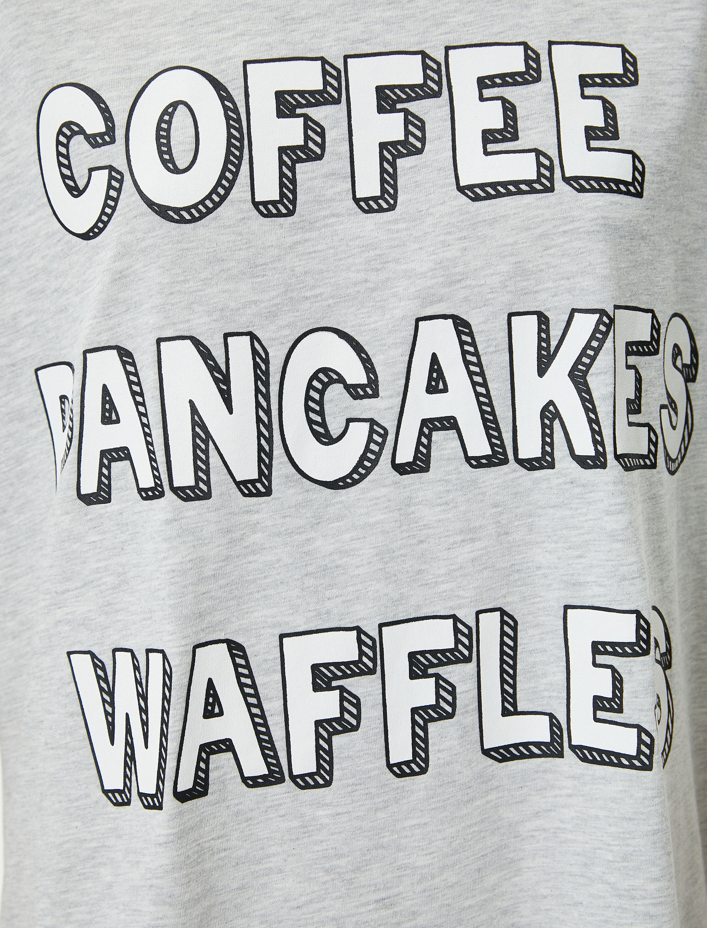   Gecelik Kısa Kollu Baskılı Bisiklet Yaka