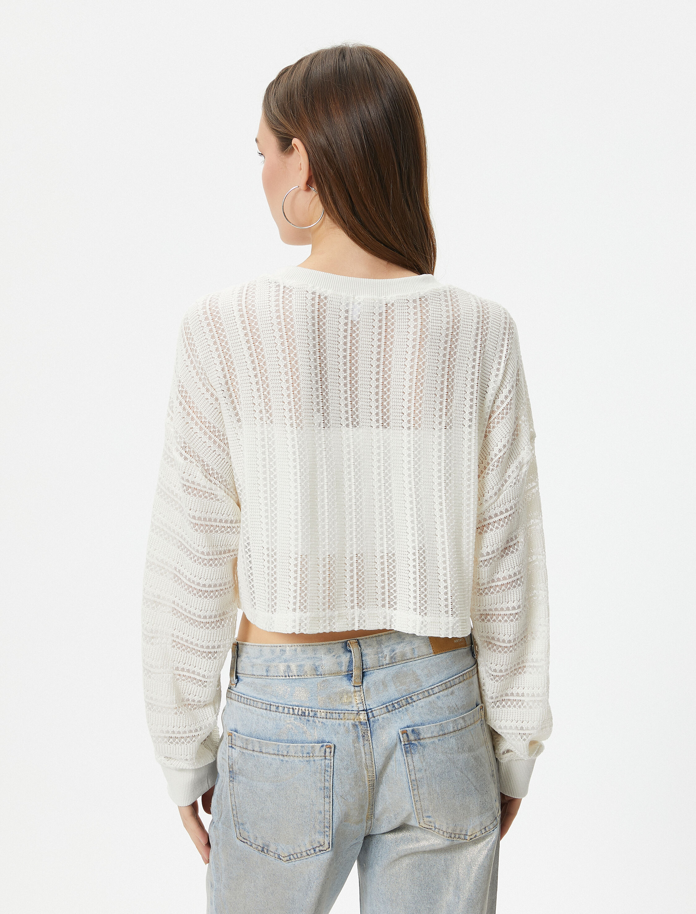   Crop File Kazak Uzun Kollu Bisiklet Yaka