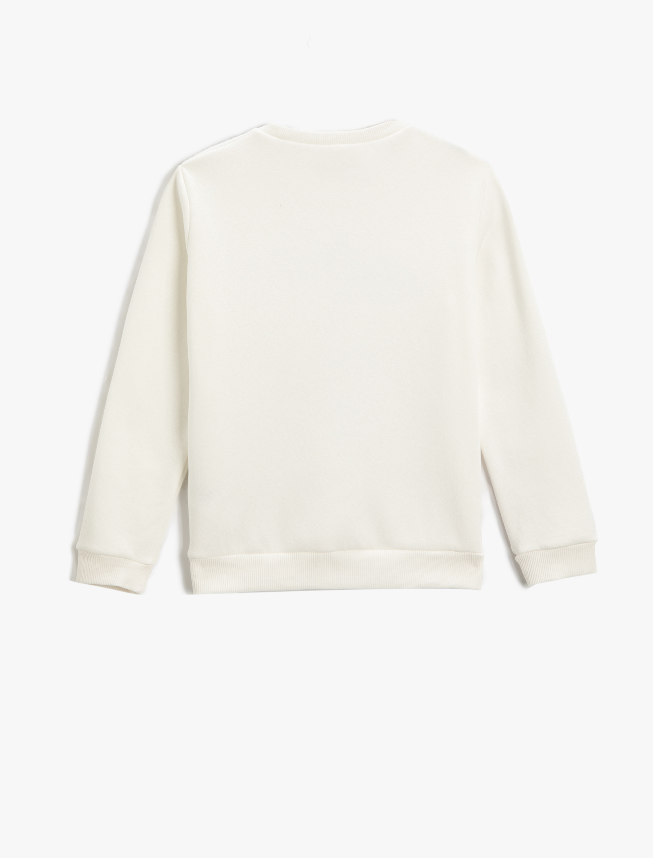  Kız Çocuk Pul Payet İşlemeli Sweatshirt Şardonlu