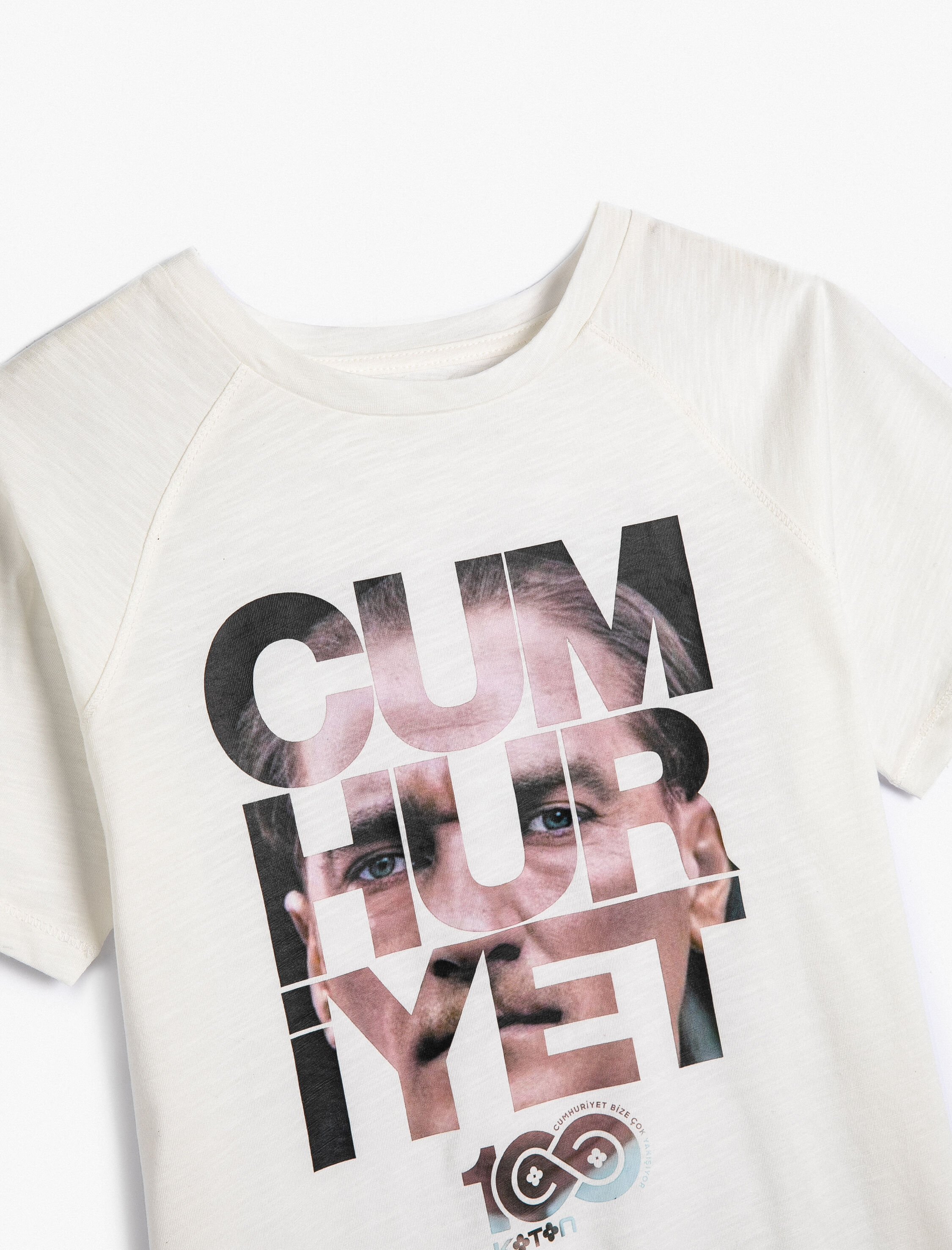  Erkek Çocuk Tişört Atatürk Baskılı Kısa Kollu Pamuklu