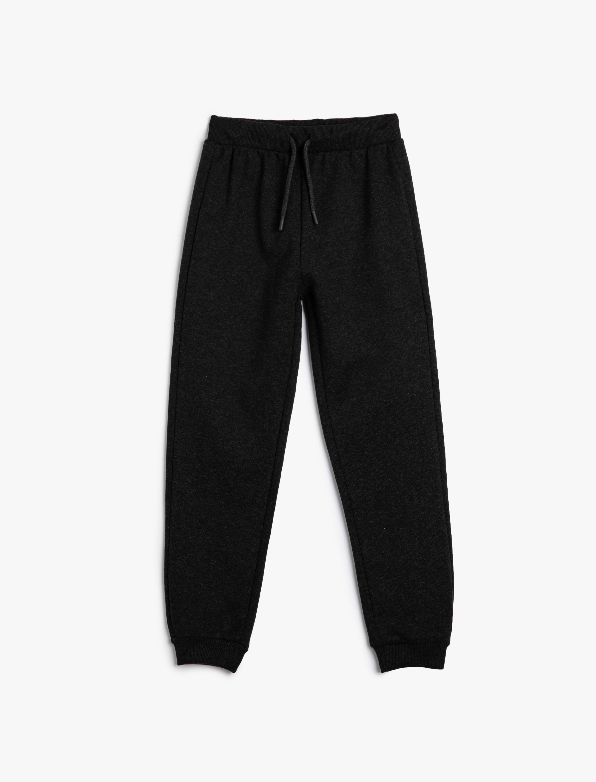  Erkek Çocuk Jogger Eşofman Altı Beli Bağcıklı Paçası Lastikli Şardonlu