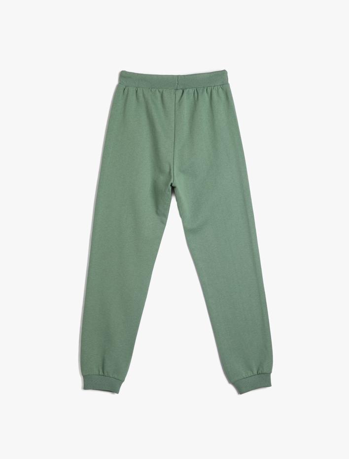Erkek Çocuk Jogger Eşofman Altı Beli Bağcıklı Paçası Lastikli Şardonlu