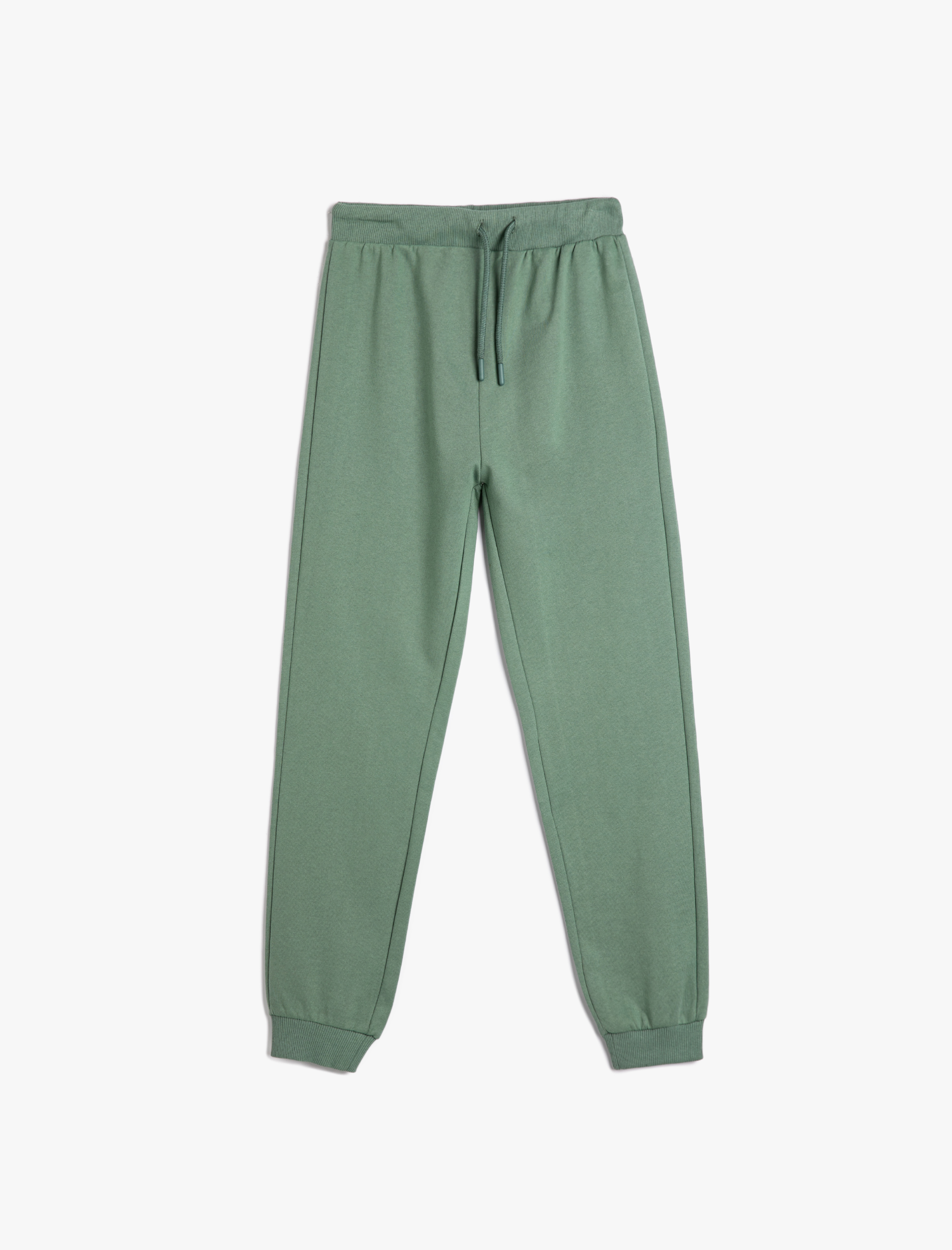  Erkek Çocuk Jogger Eşofman Altı Beli Bağcıklı Paçası Lastikli Şardonlu