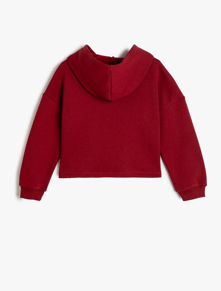 Kız Çocuk Harry Potter Kapşonlu Sweat Lisanslı Uzun Kollu Şardonlu