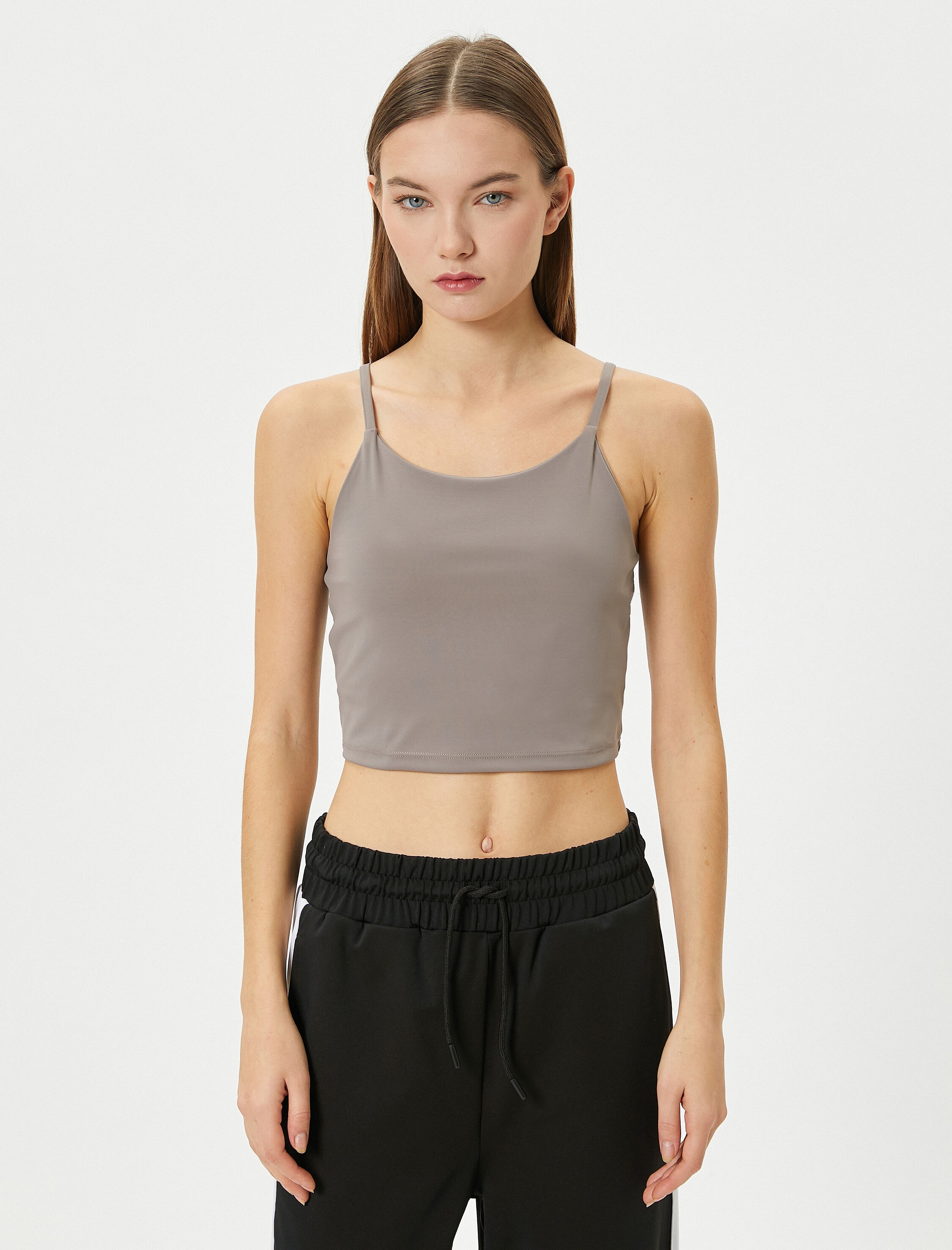 Yarım Atlet Sütyen Spor İnce Askılı Slim Fit