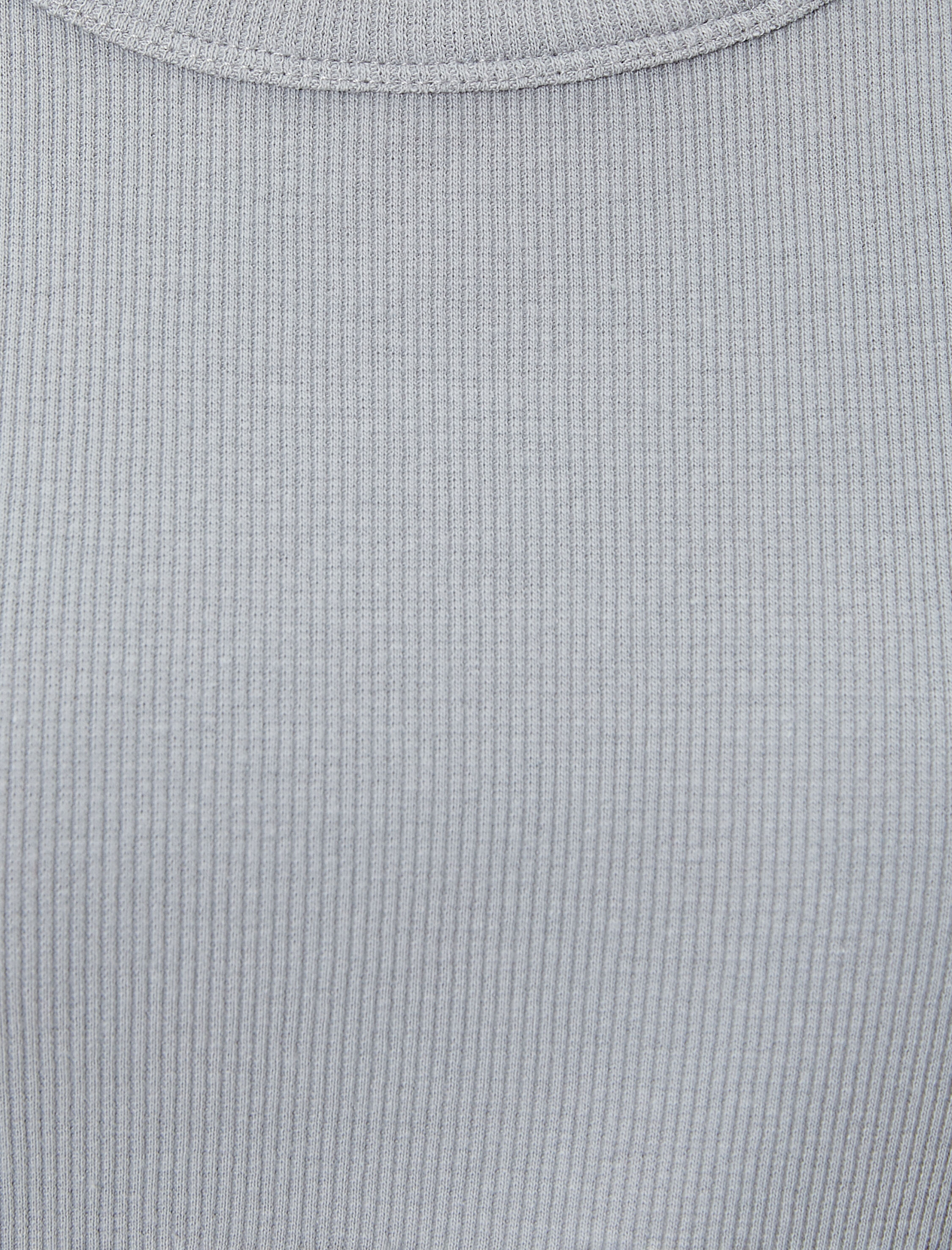   Basic Tişört Slim Fit Ribanalı Kısa Kollu Bisiklet Yaka Pamuklu