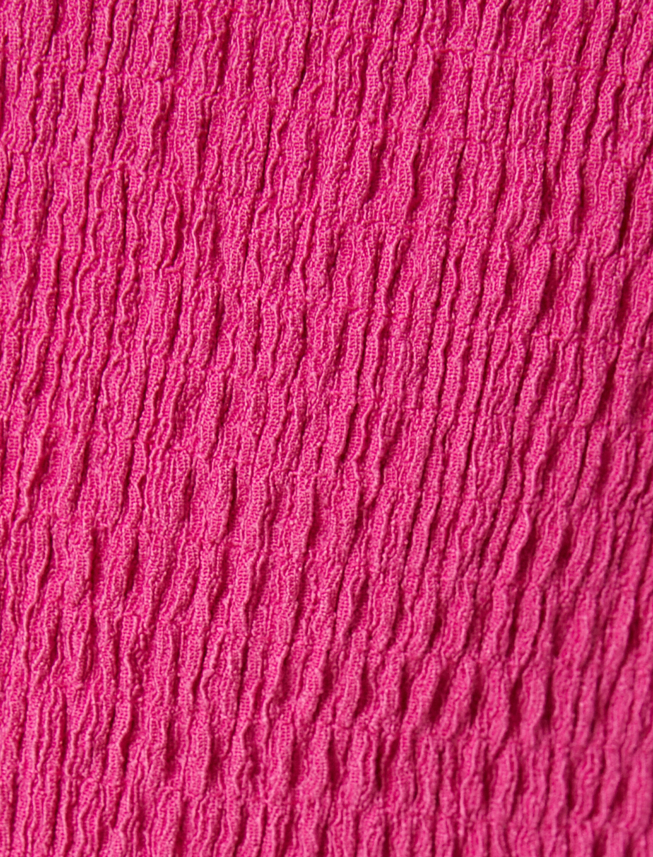   Askılı Midi Elbise Gipeli Kare Yaka