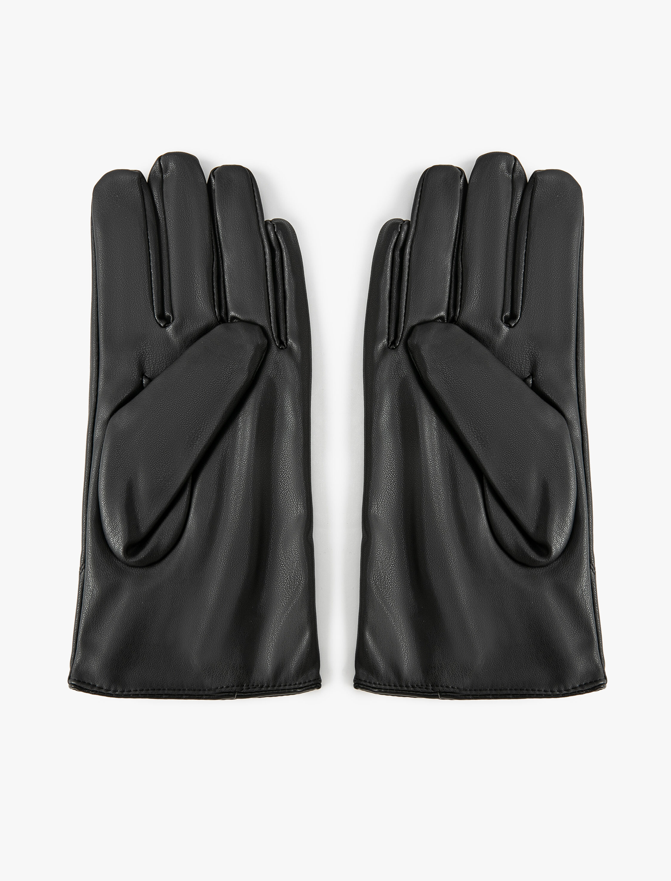  Erkek Eldiven Deri Görünümlü Fermuar Detaylı