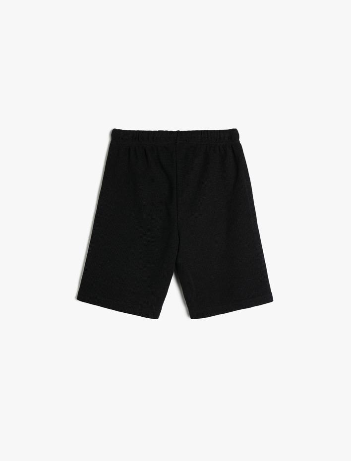 Erkek Çocuk Basic Şort Beli Bağlamalı Pamuk Karışımlı