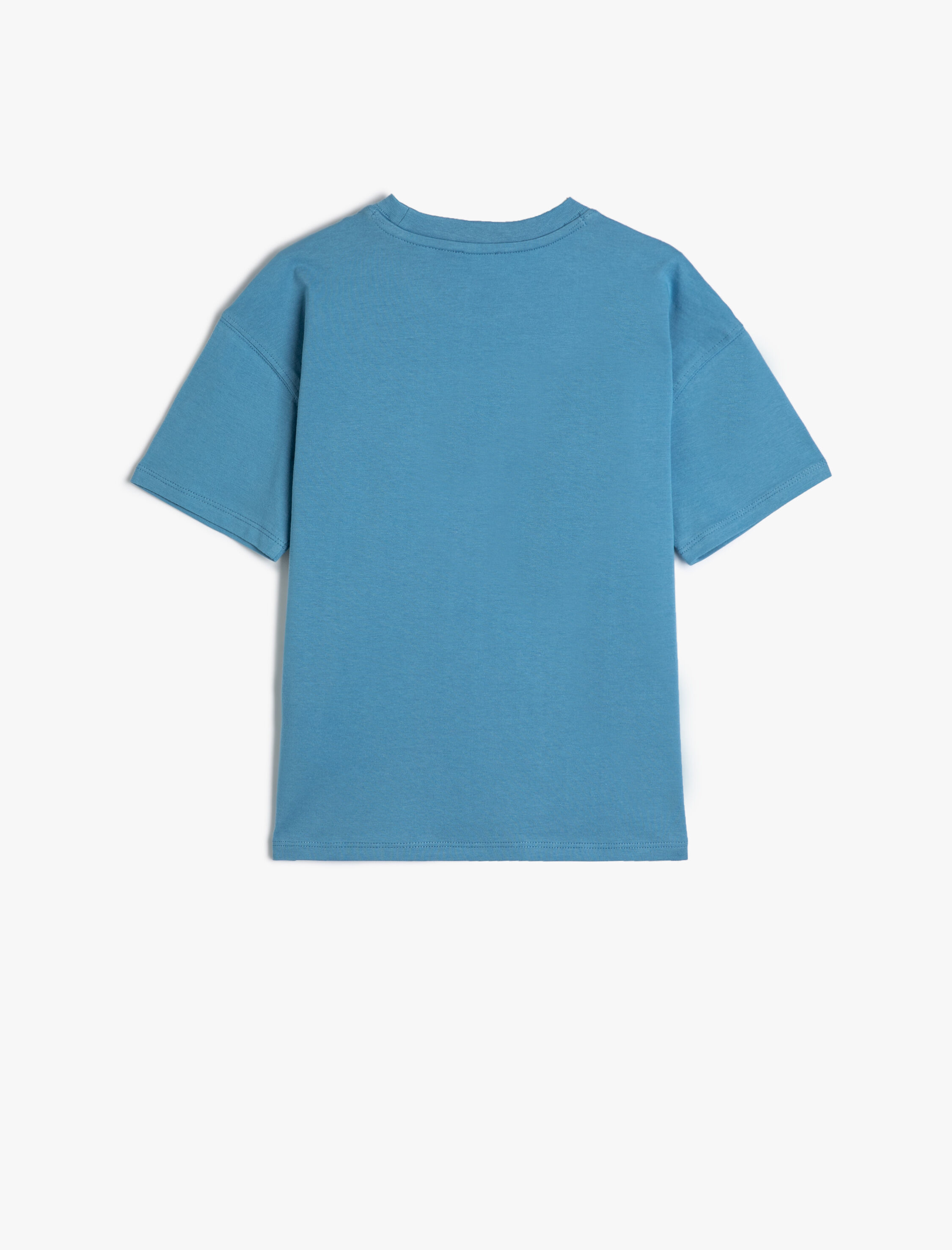  Erkek Çocuk Basic Tişört Kısa Kollu Bisiklet Yaka Pamuklu