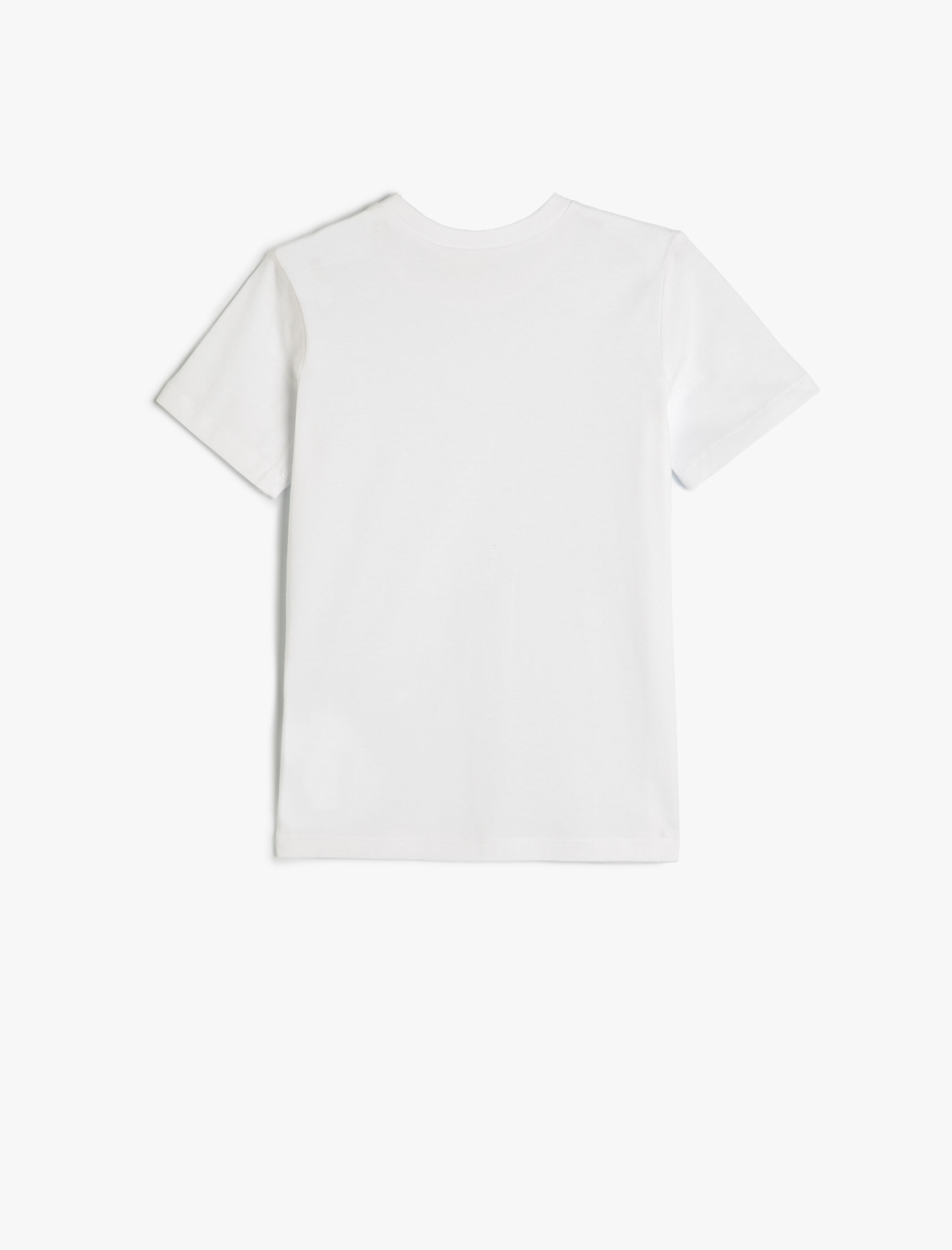  Erkek Çocuk Basic Tişört Kısa Kollu Bisiklet Yaka Pamuklu