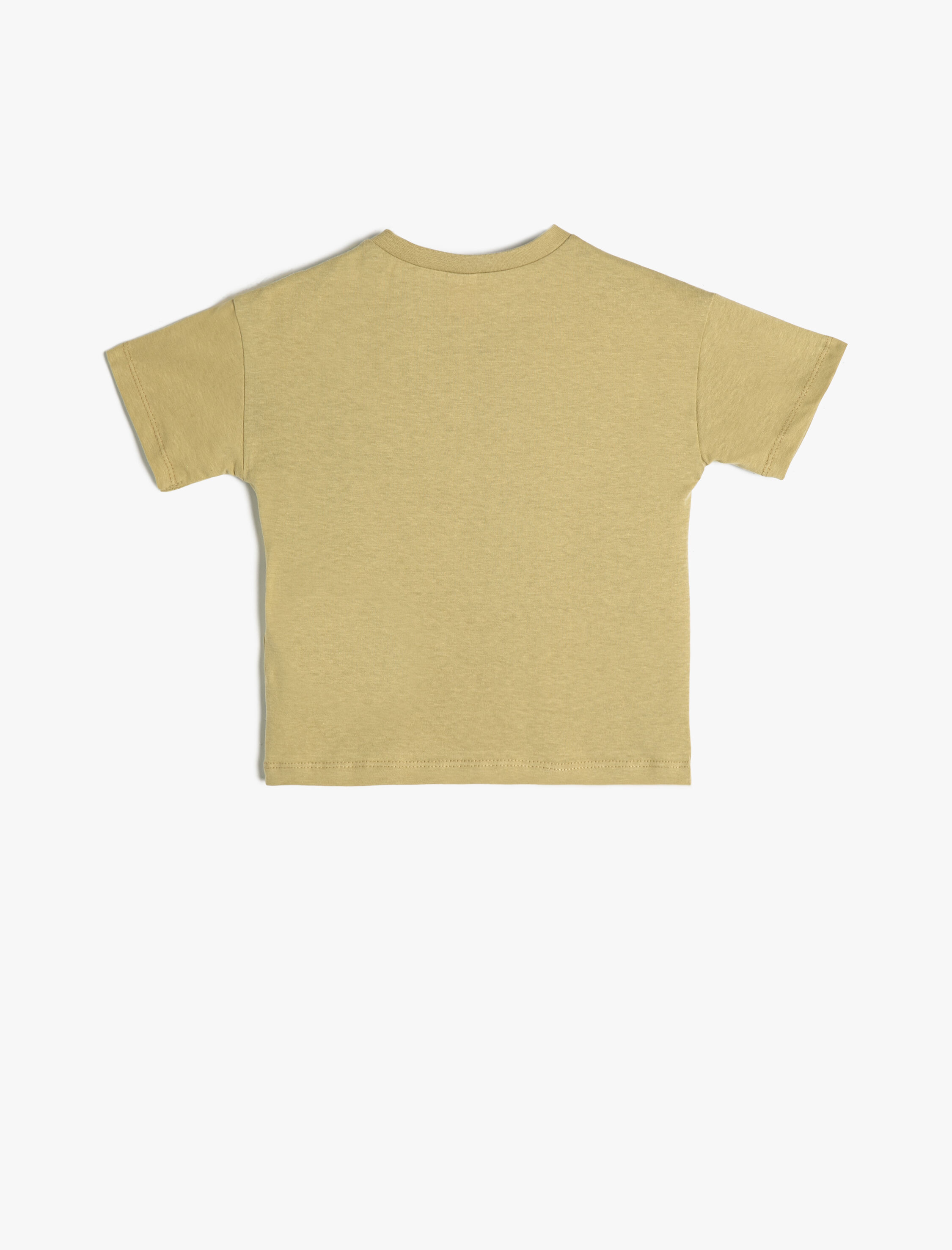 Erkek Bebek Basic Tişört Kısa Kollu Cep Detaylı Pamuklu